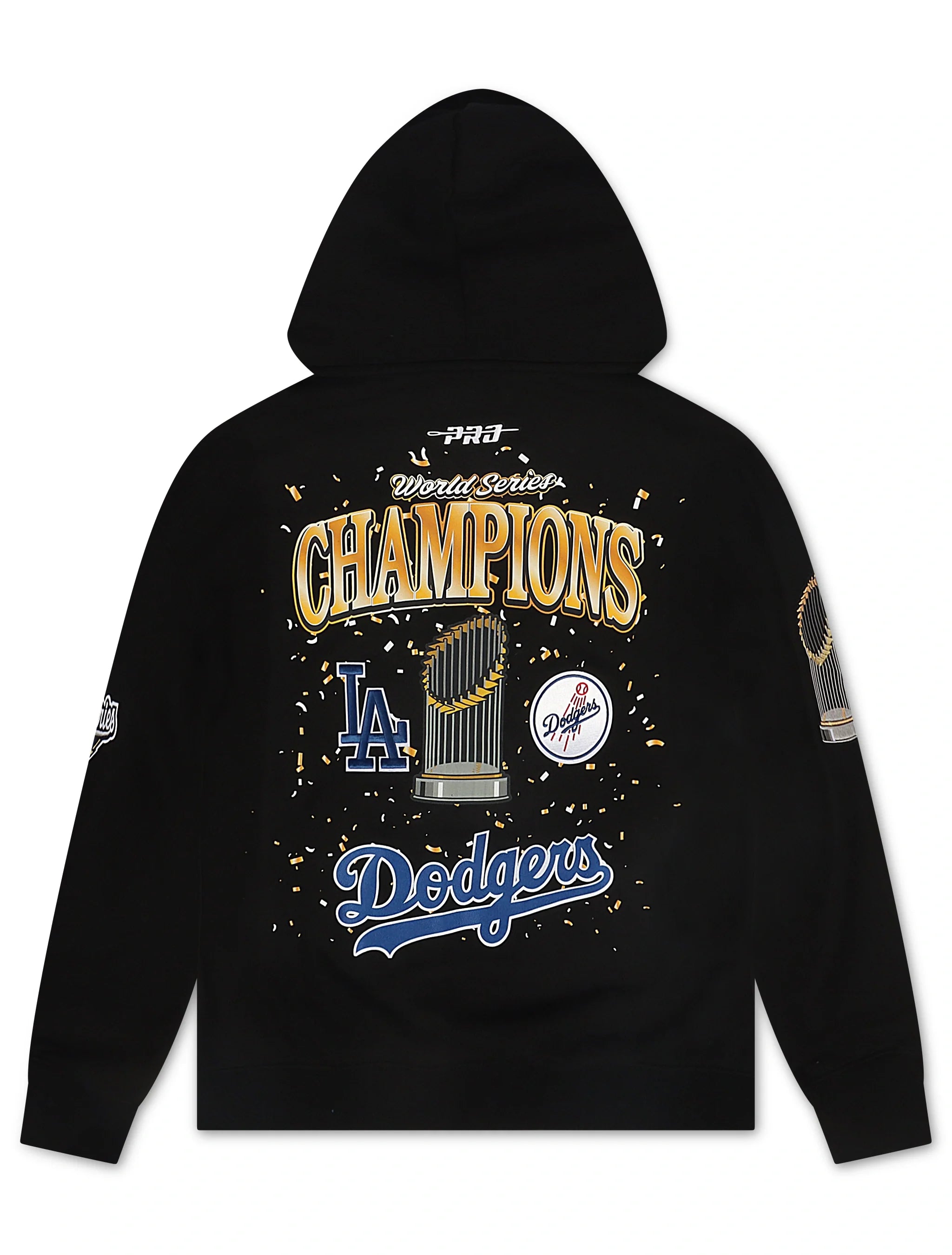 Pro Standard Dodgers World Series Champions Hoodie - Black 2