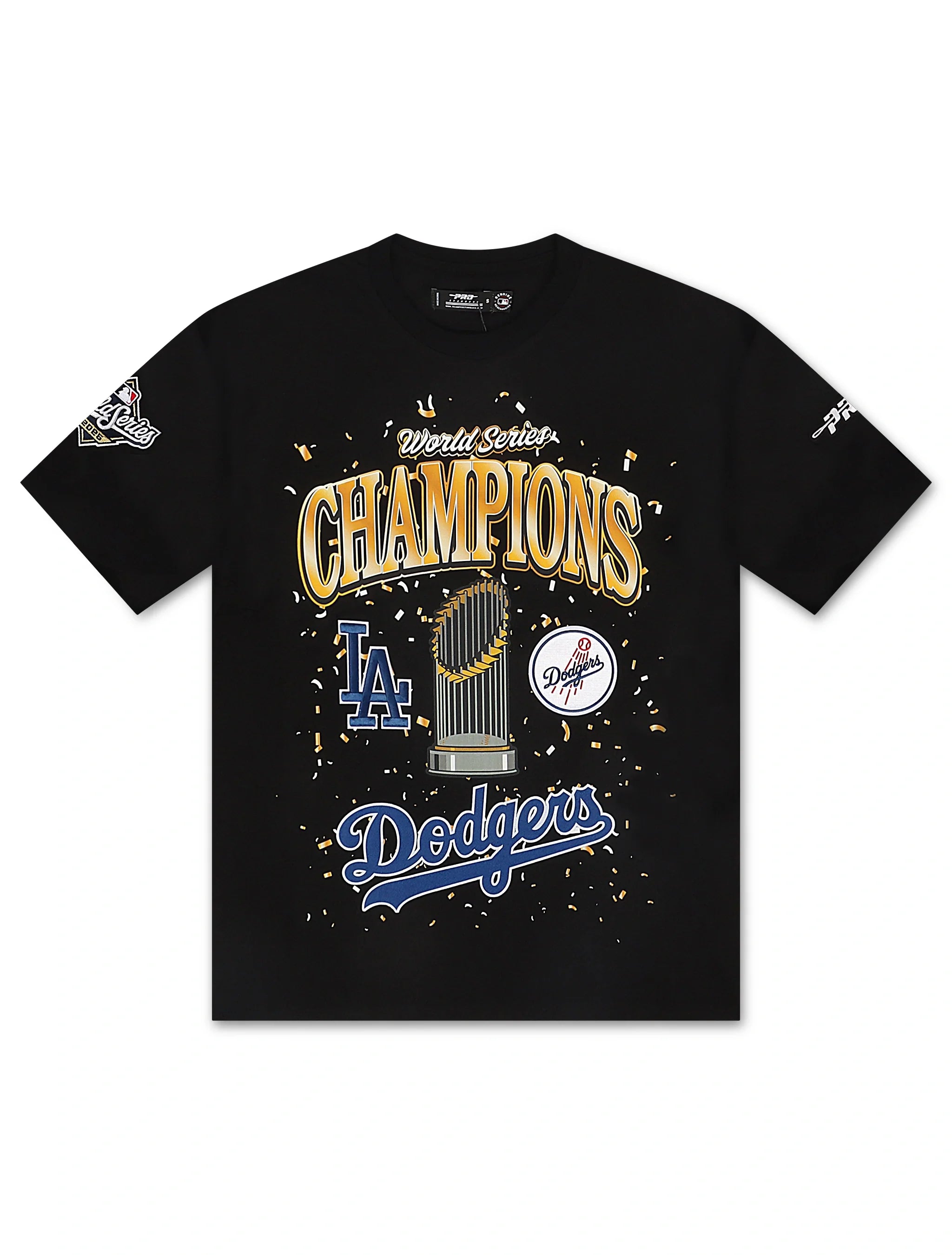Pro Standard Dodgers World Series Champions Tee - Black 1