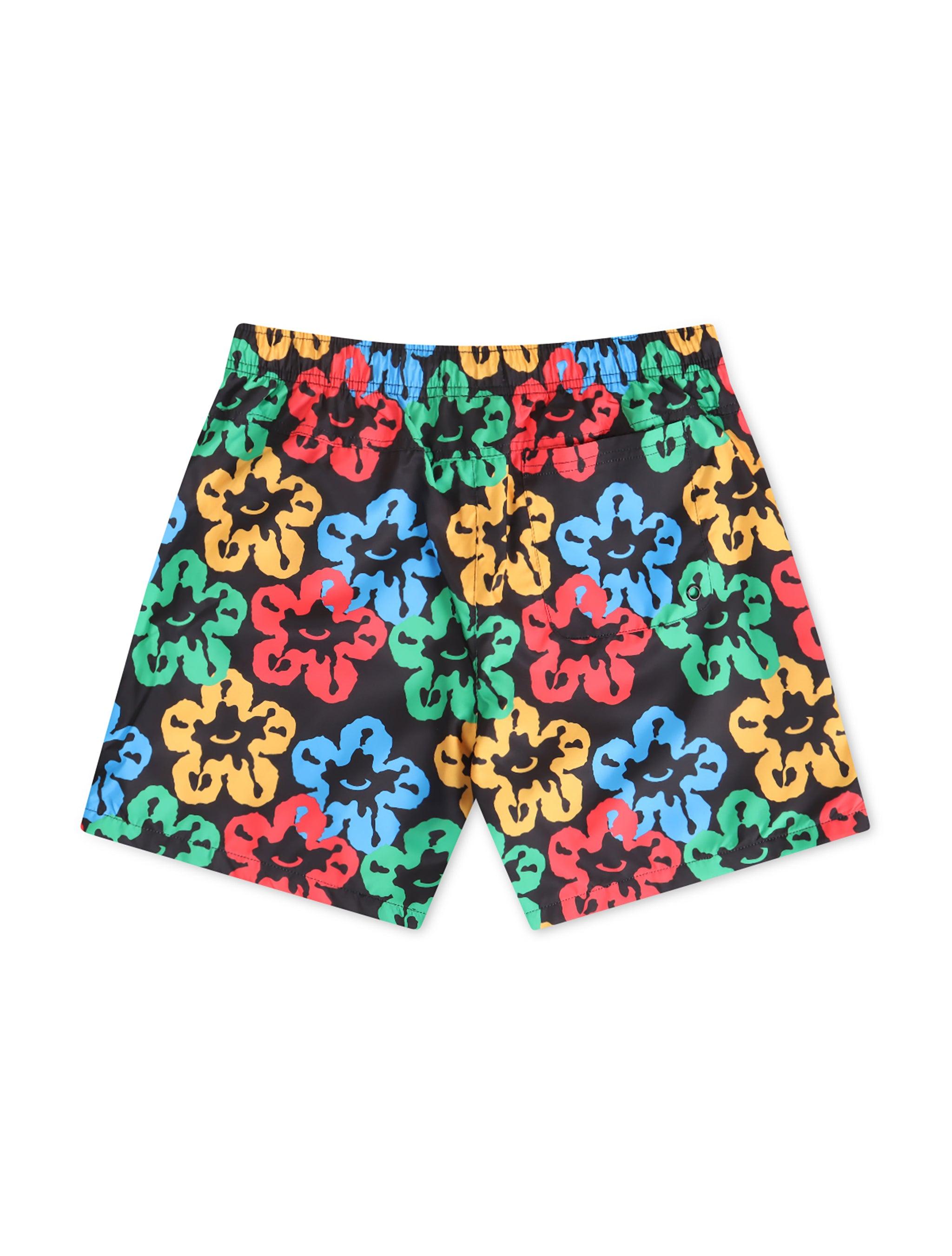 Roku Studio Olympic Tear Drip Nylon Shorts - Black/Multi 2