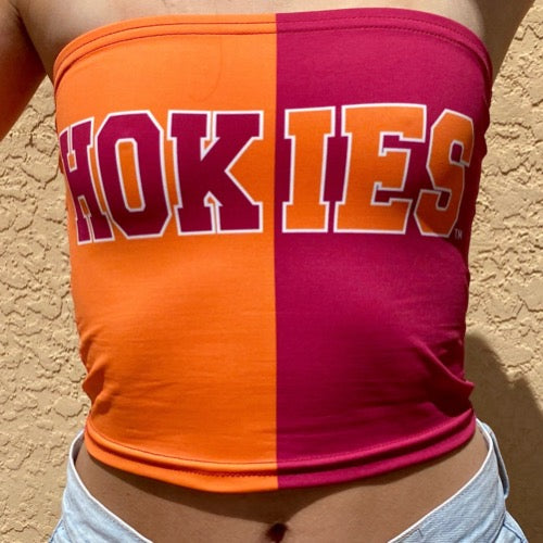 Virginia Tech Hokies Two Tone Tube Top | lojobands 12
