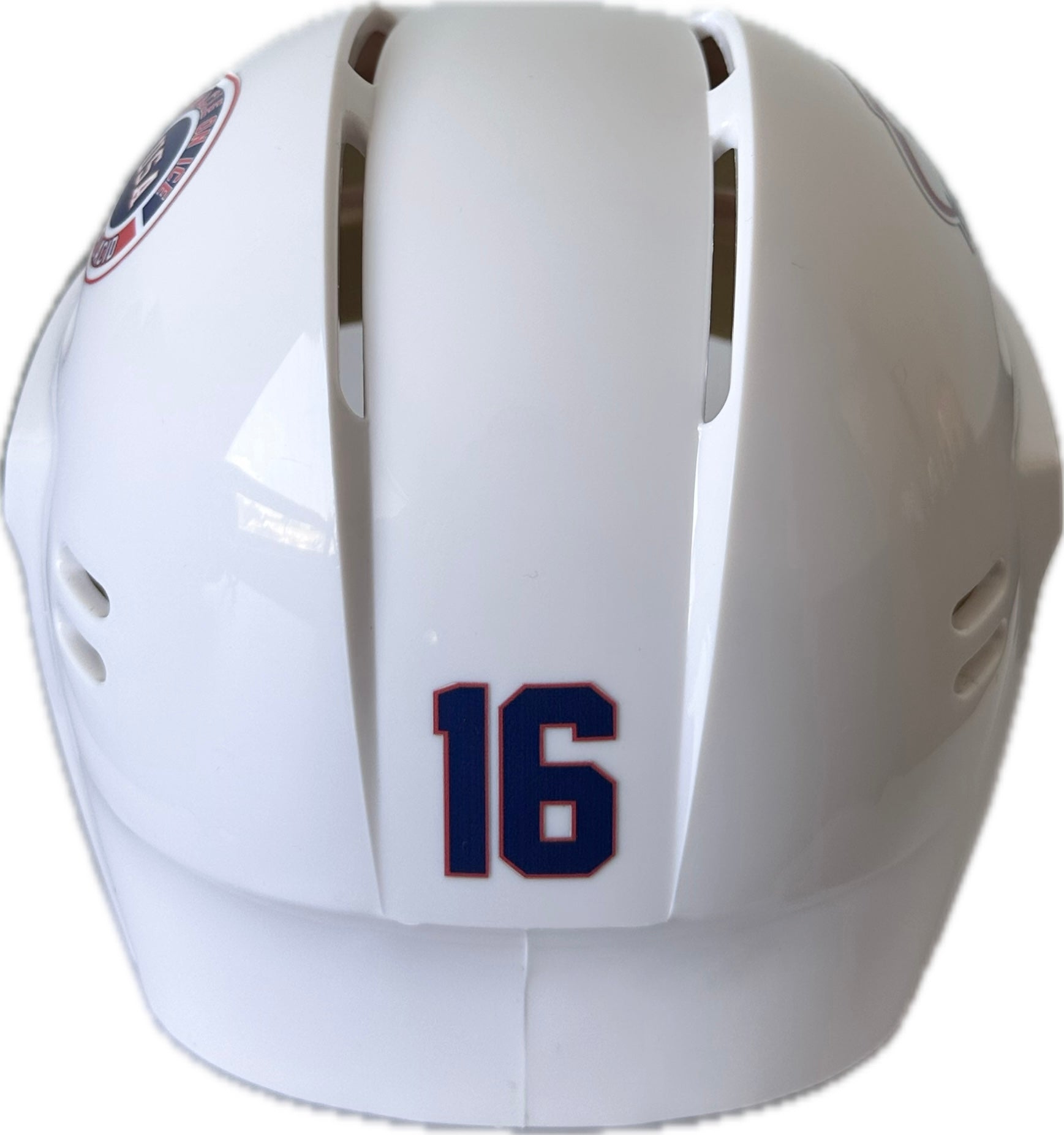 USA Hockey Miracle on Ice 1980 Mark Pavelich Mini Helmet - White 3