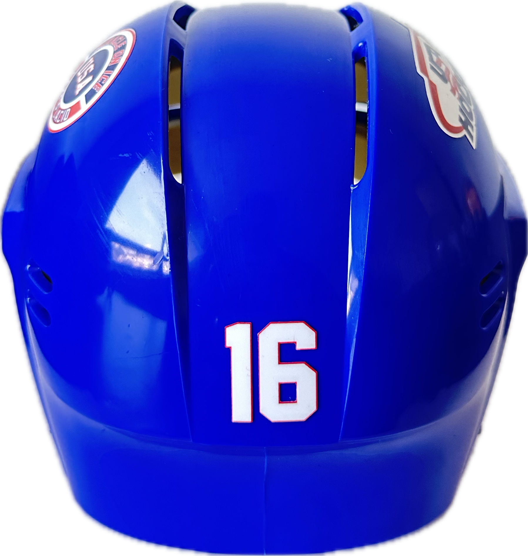 USA Hockey Miracle on Ice 1980 Mark Pavelich Mini Helmet - Royal 3