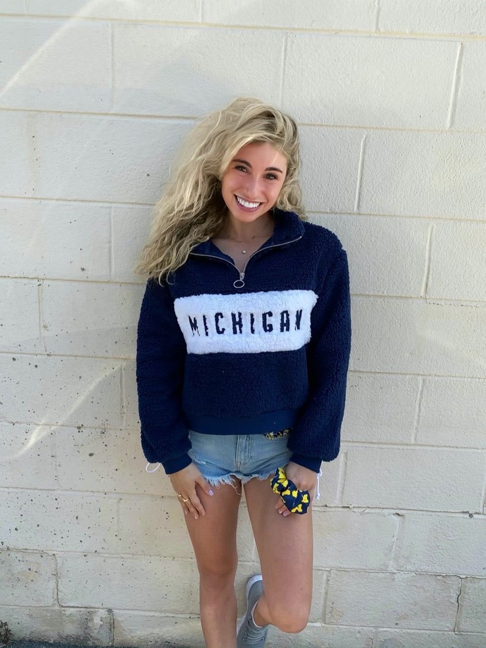 University of Michigan Teddy Quarter Zip | lojobands 3