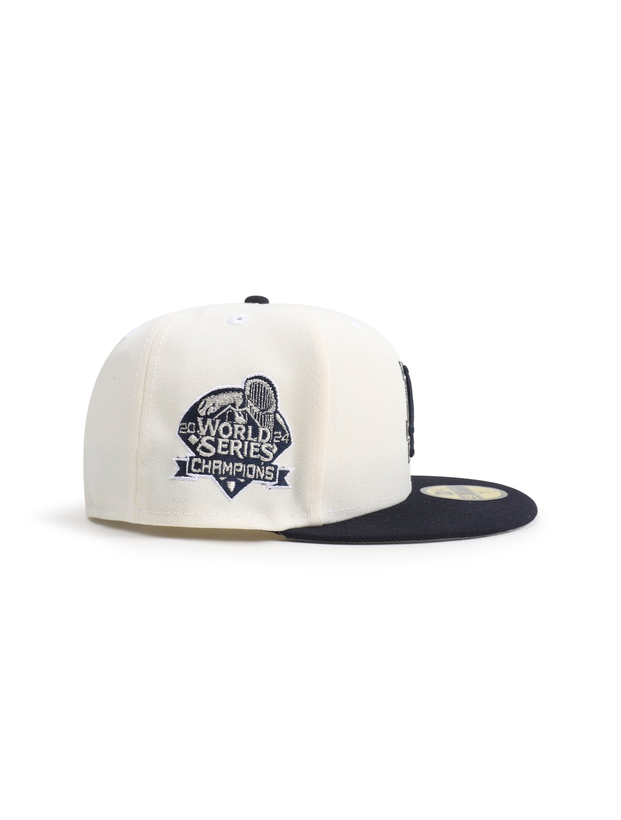 New Era 5950 World Series Champions Dodgers Hat - Chrome/Navy 3