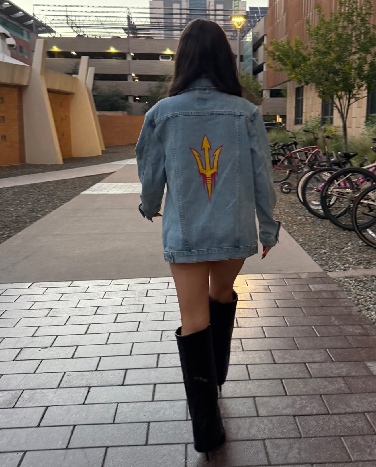 Arizona State ASU Denim Jacket | lojobands 2
