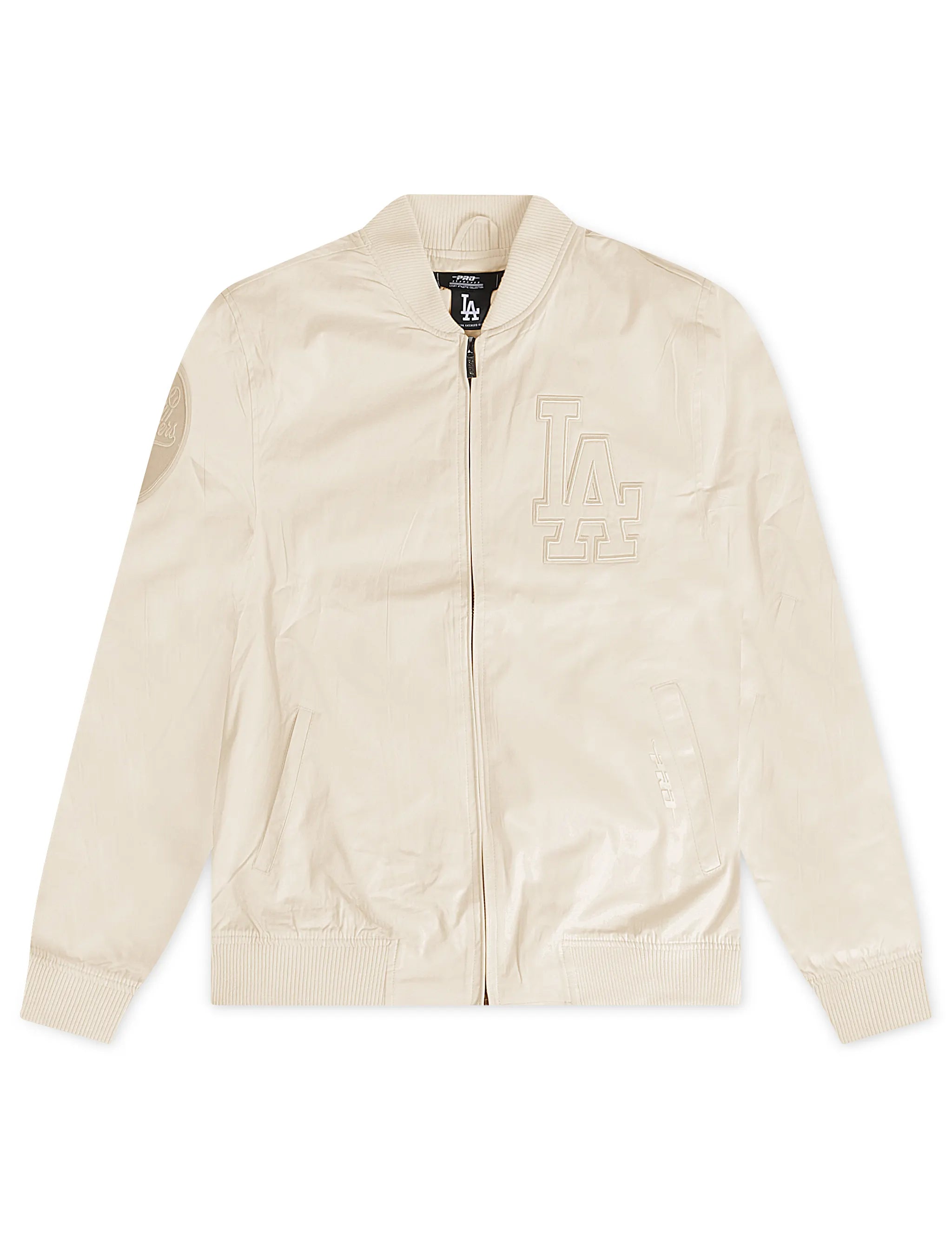 Pro Standard Los Angeles Dodgers Neutral Twill Jacket - Eggshell 1