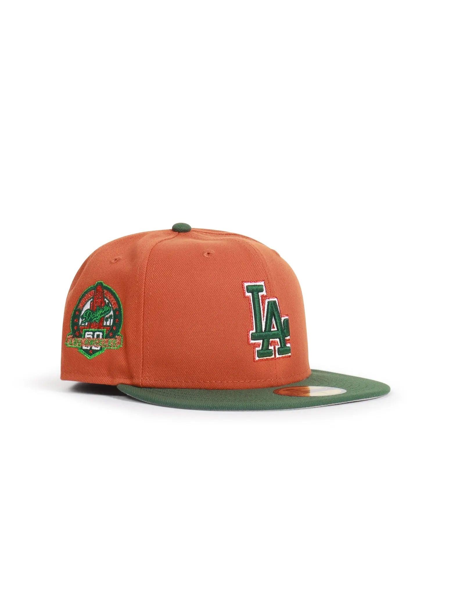 New Era 5950 La Dodgers Los Angeles 60Th Anniversary Hat - Orange/Green 1