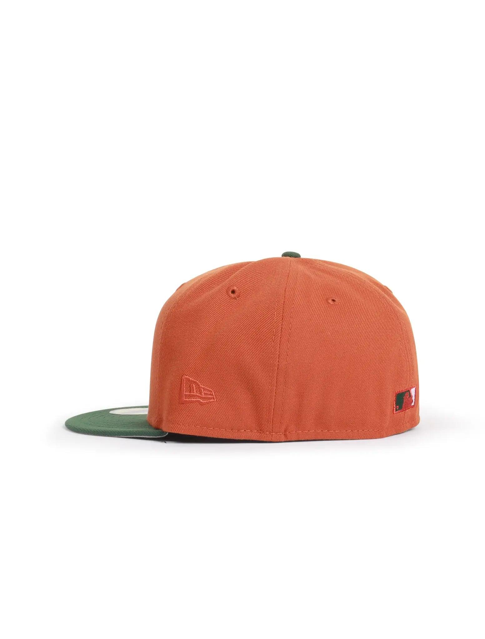 New Era 5950 La Dodgers Los Angeles 60Th Anniversary Hat - Orange/Green 2