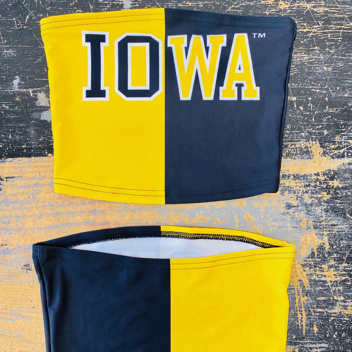 Iowa Hawkeyes Two Tone Tube Top | lojobands 11