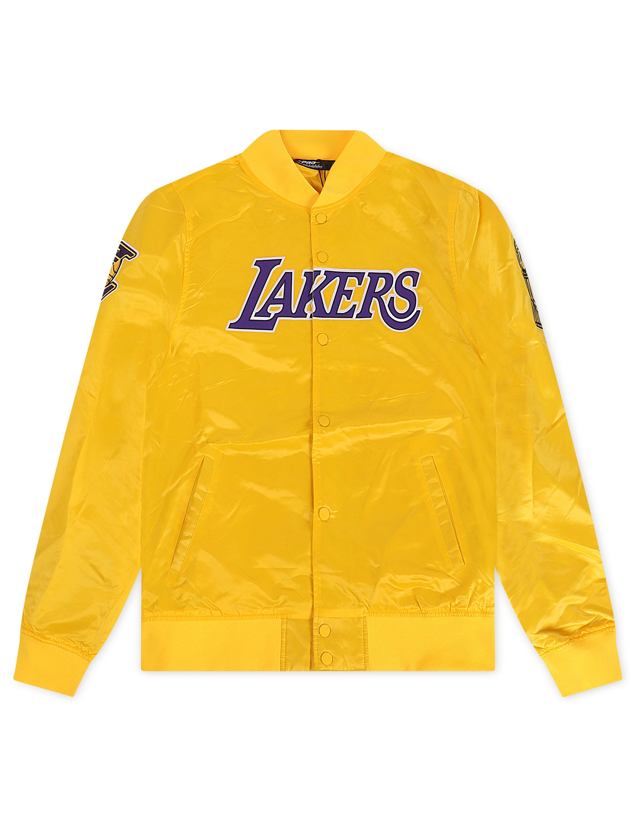 Pro Standard LA Lakers Big Logo Satin Jacket - Gold 1