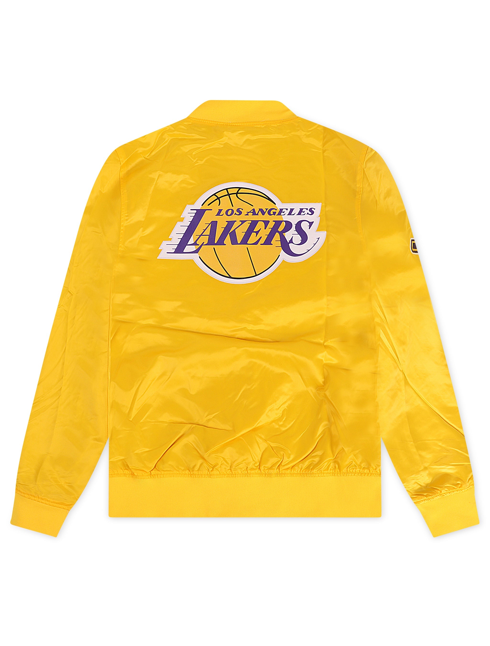 Pro Standard LA Lakers Big Logo Satin Jacket - Gold 2