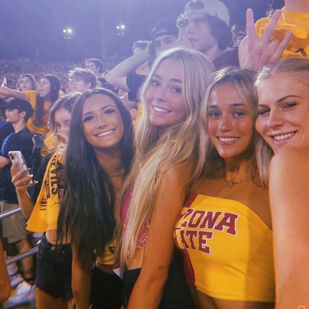 Arizona State ASU Two Tone Tube Top | lojobands 7