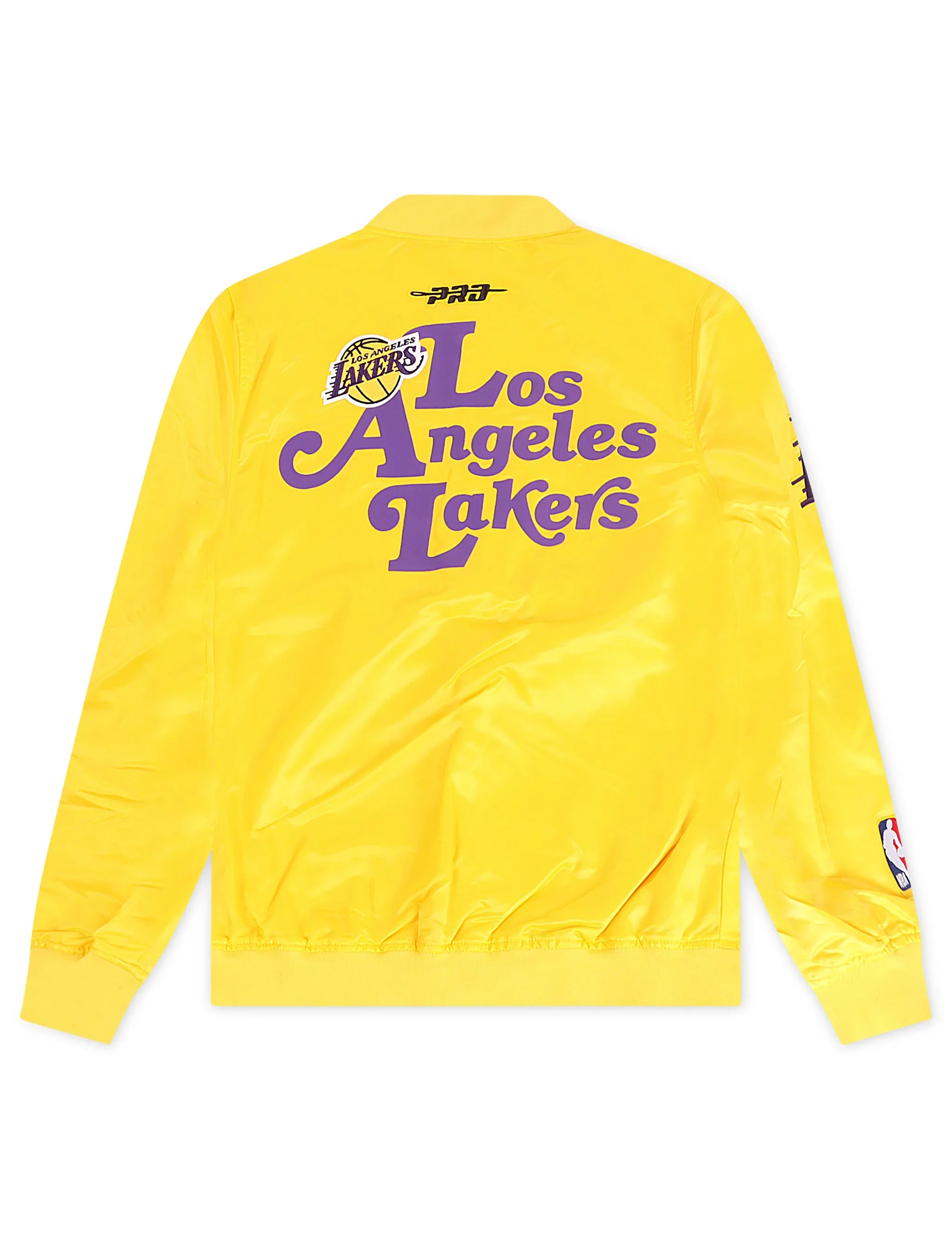 Pro Standard LA Lakers Souvenir Satin Jacket - Gold 2