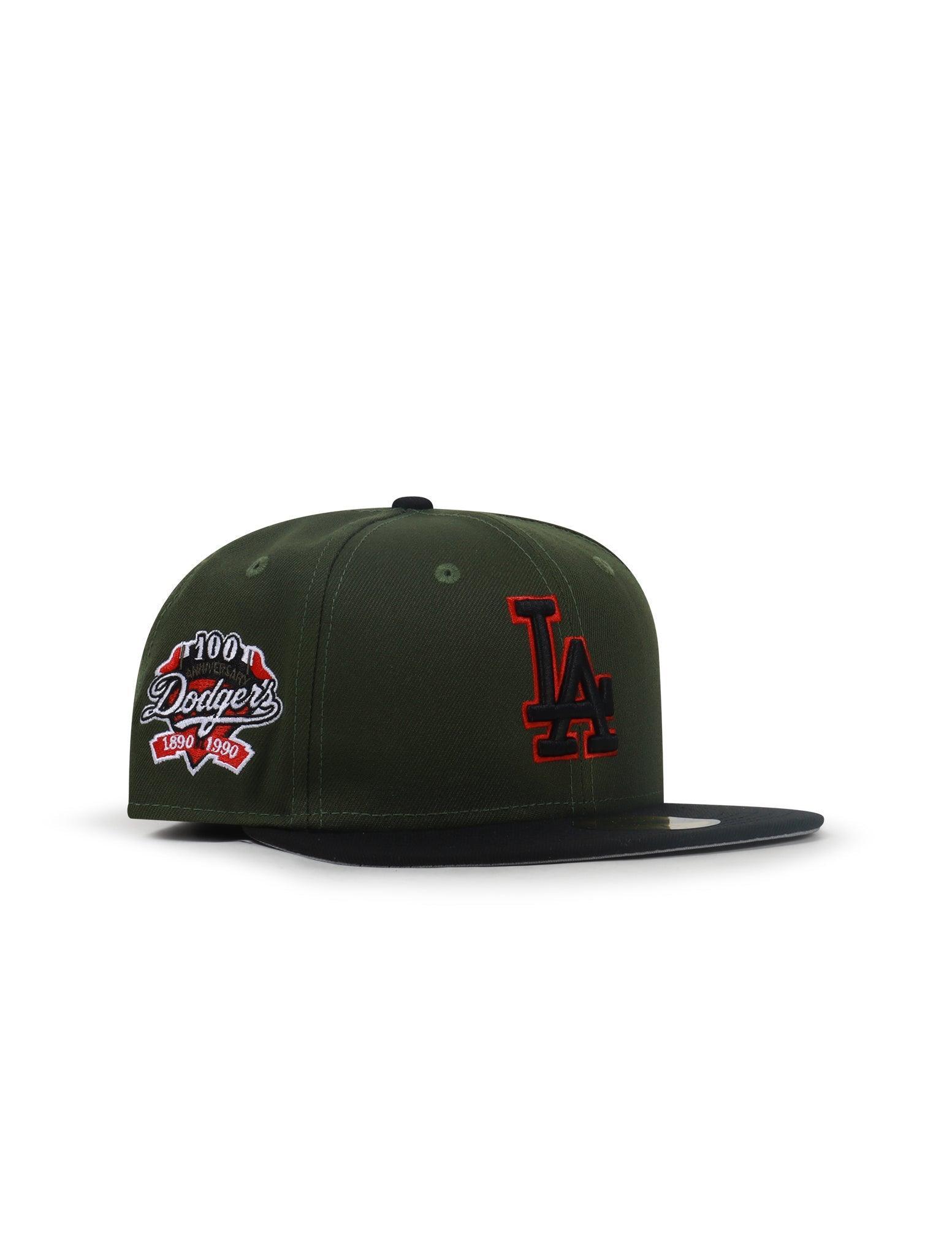 New Era 5950 La Dodgers 100Th Anniversary - Green/Black 1