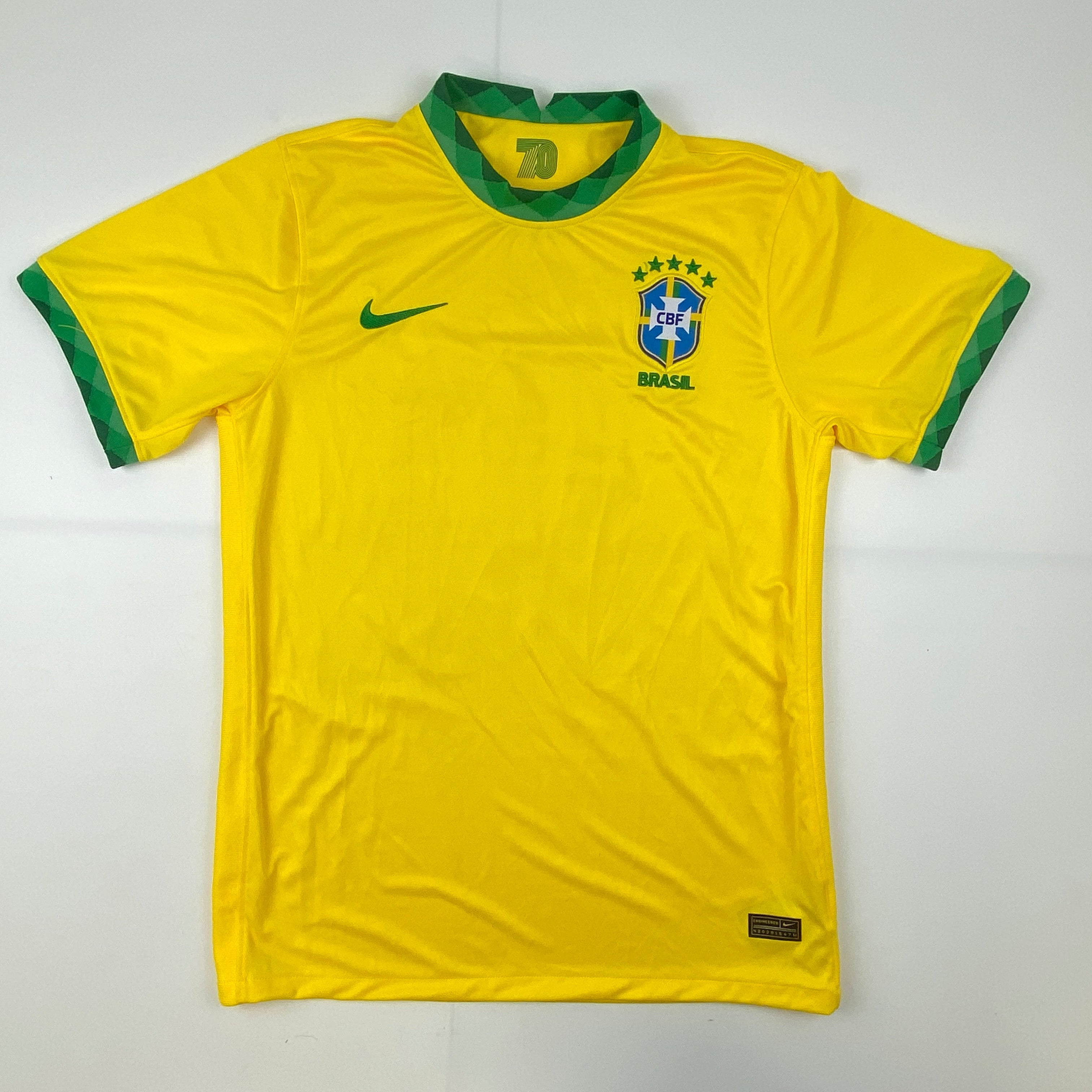 Autographed/Signed Neymar Jr. Brazil Soccer Futbol Jersey Beckett BAS COA/LOA 5