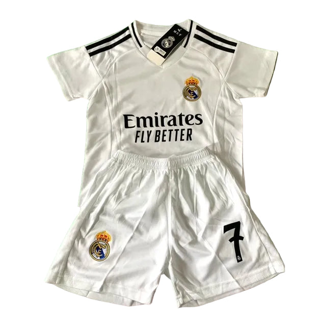 Vini Jr Kids Soccer Jersey Real Madrid Youth and Toddler Sizes 2