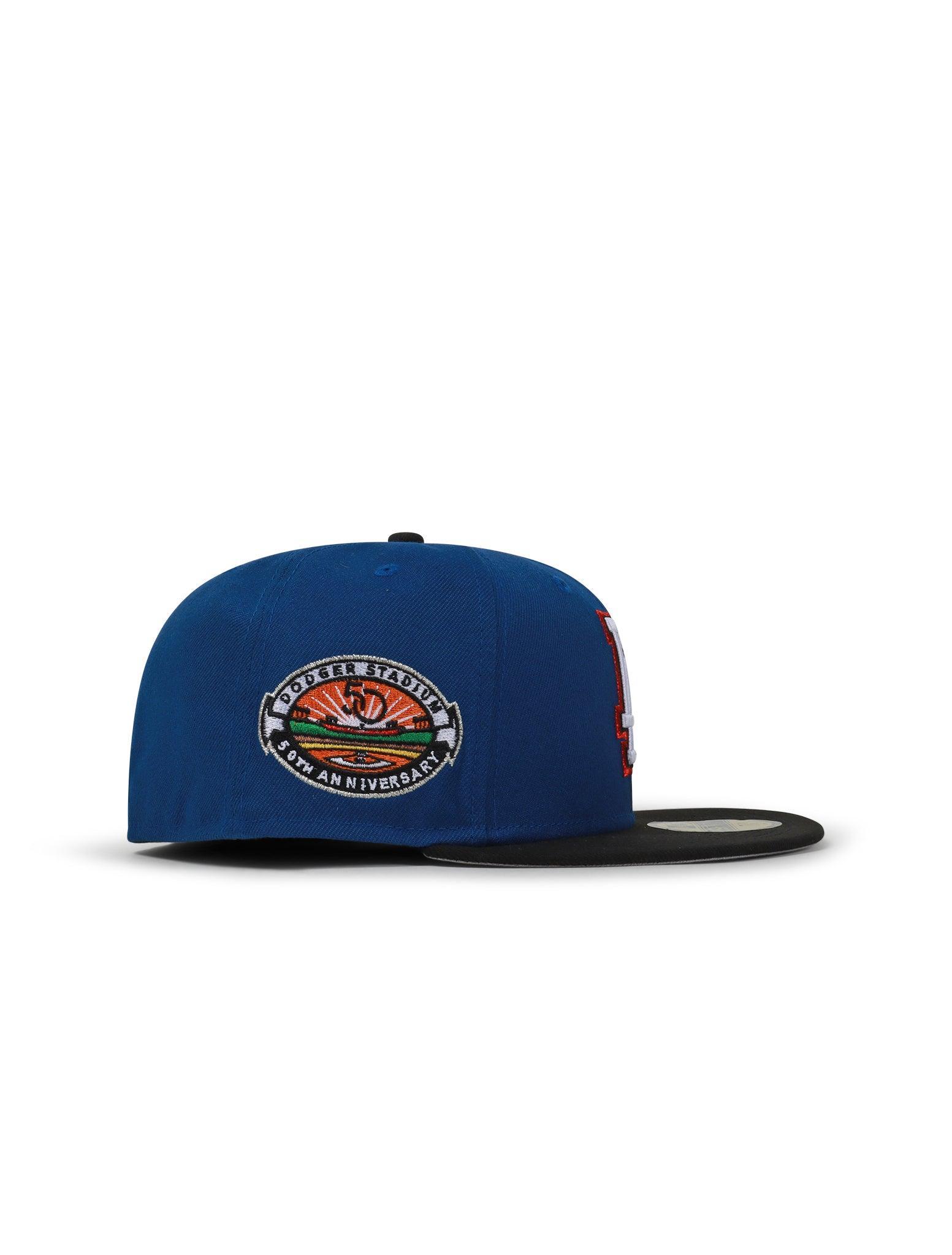 New Era 5950 Dodgers 50Th Anniversary Hat - Blue/Black 3