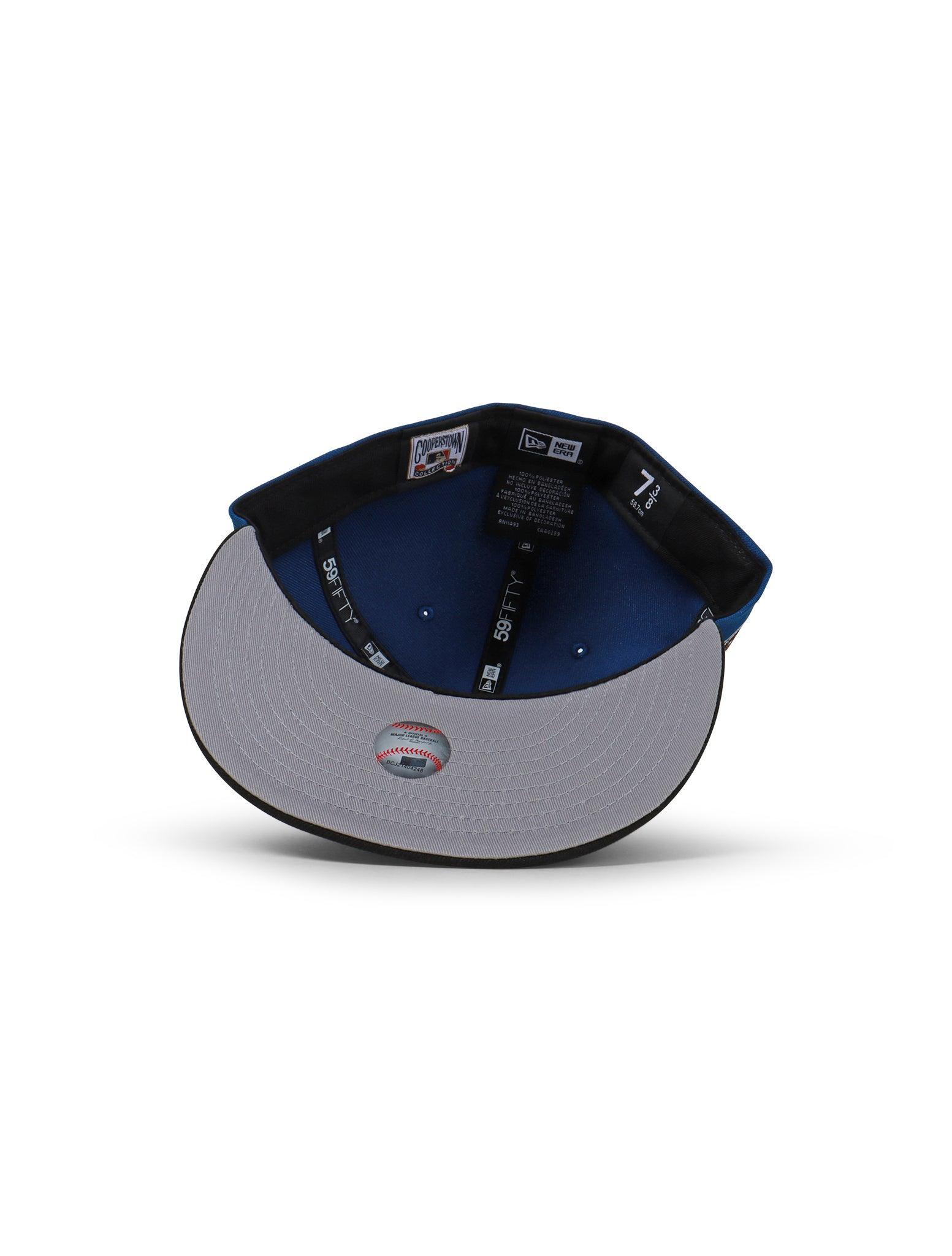 New Era 5950 Dodgers 50Th Anniversary Hat - Blue/Black 4