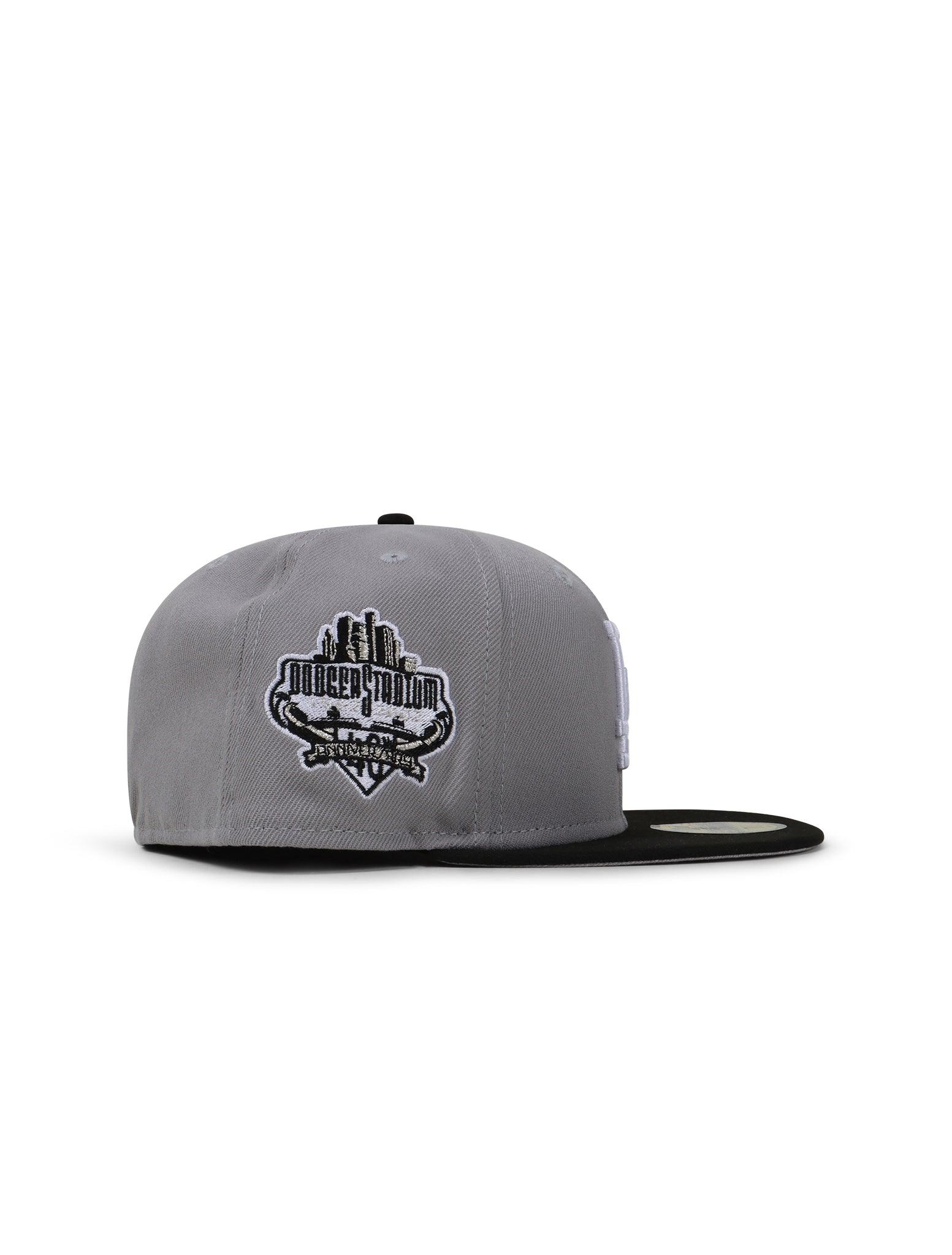 New Era 5950 Dodgers 40Th Anniversary Hat - Gray/Black 3