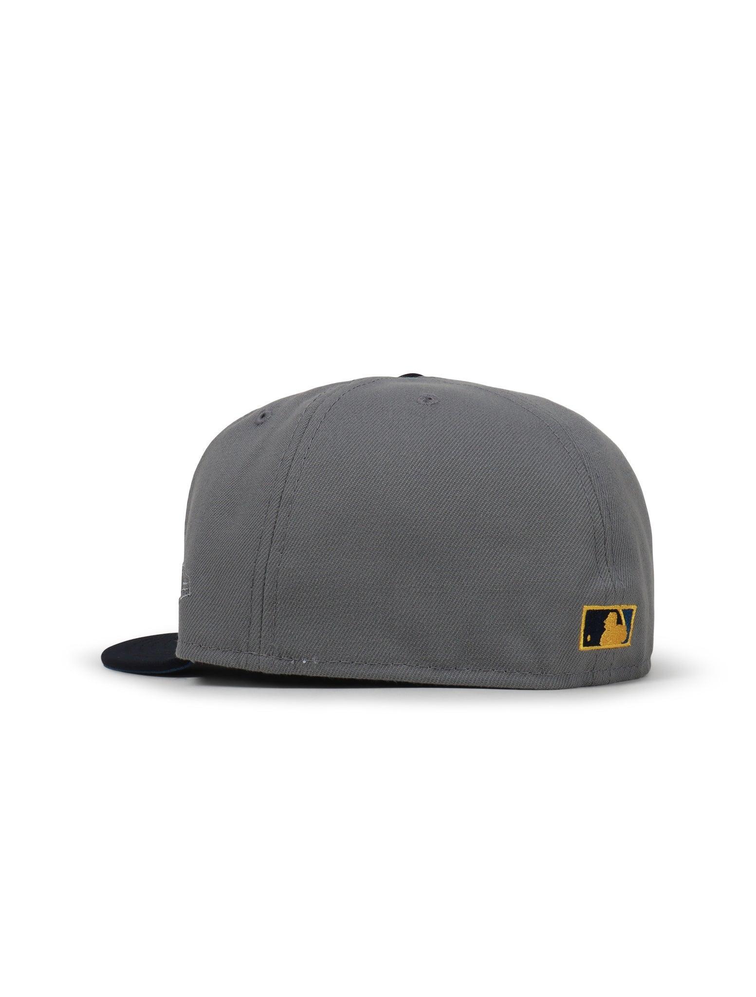 New Era 5950 Dodgers 100Th Anniversary Hat - Misty Morning/Navy 2
