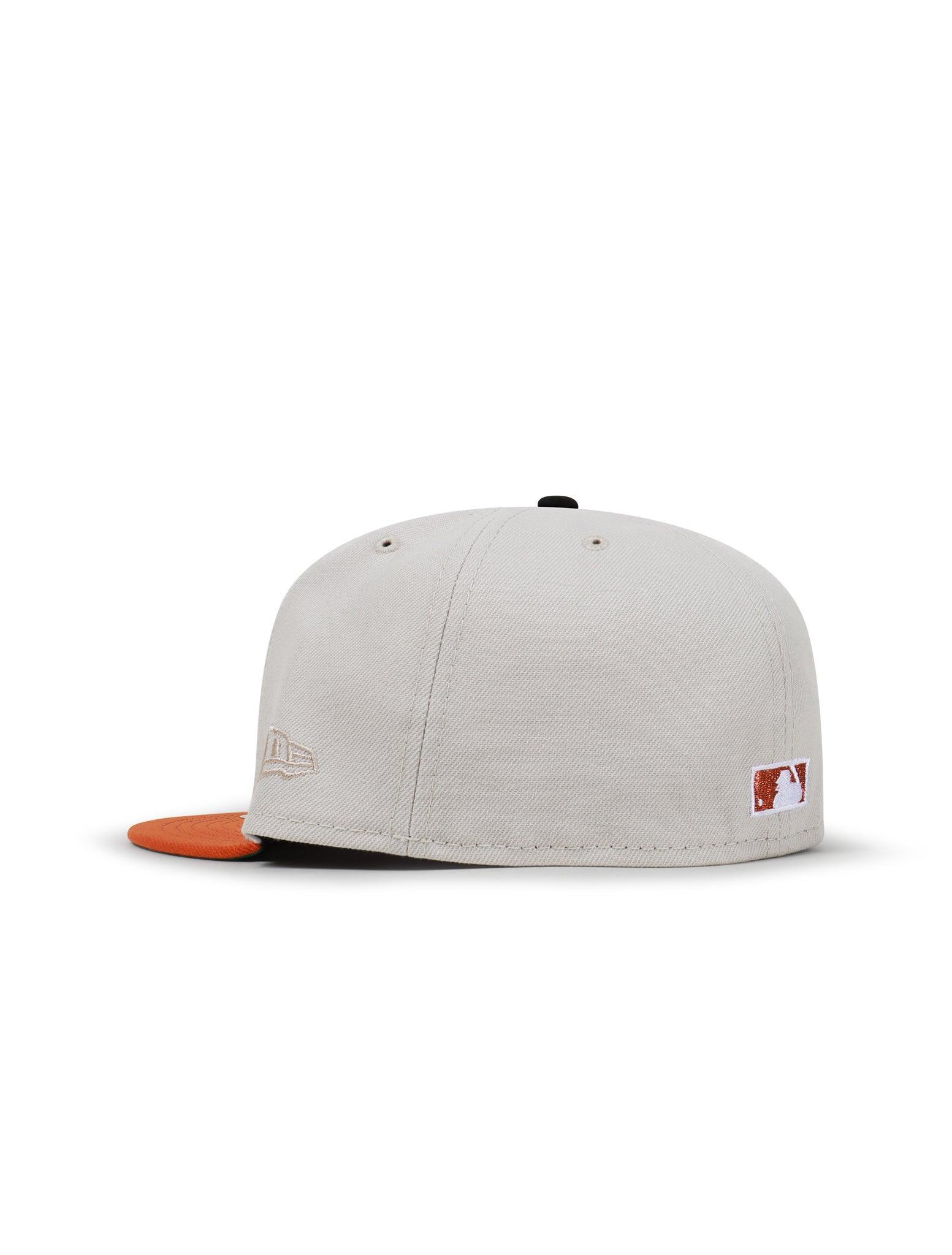 New Era 5950 Dodgers 50Th Anniversary Hat - Stone/Burnt Orange 3