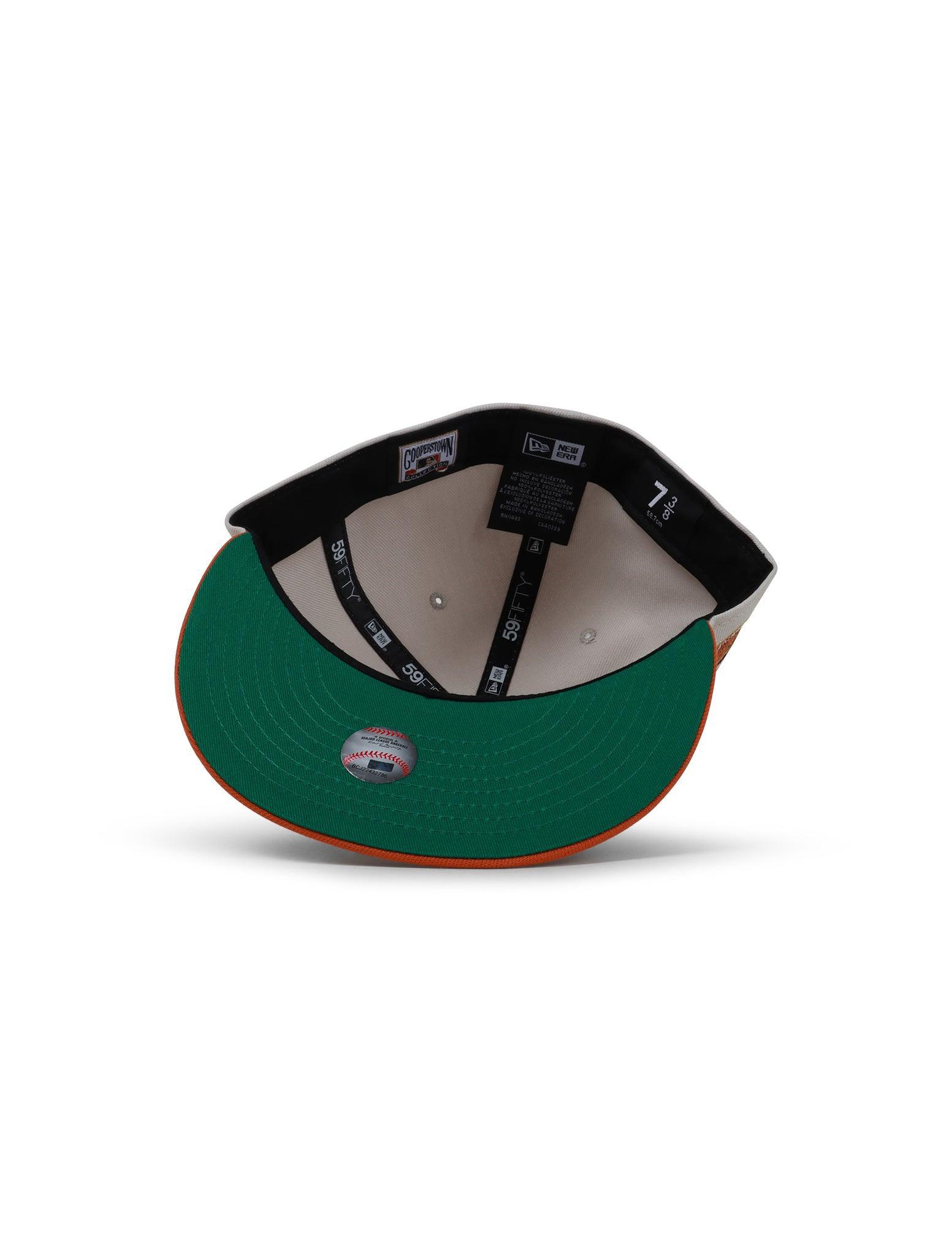 New Era 5950 Dodgers 50Th Anniversary Hat - Stone/Burnt Orange 4