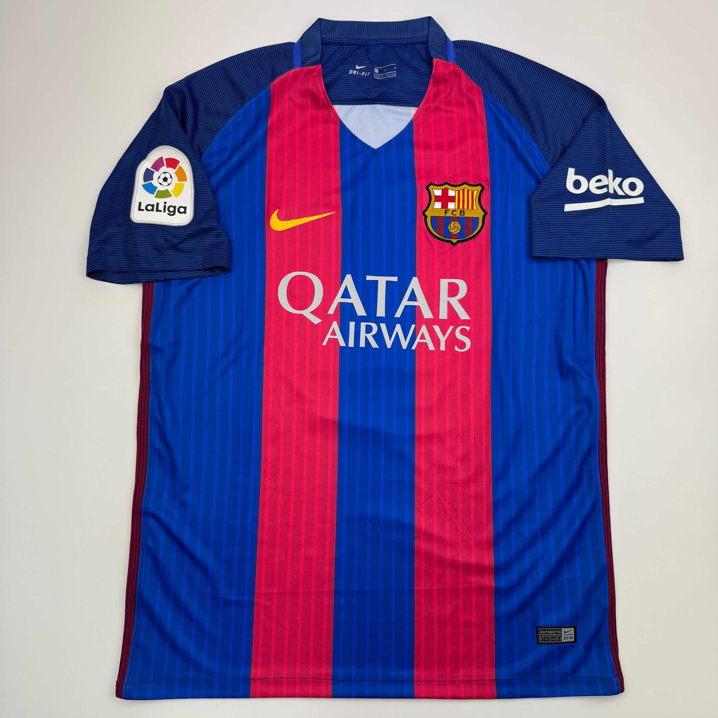 Autographed/Signed Lionel Leo Messi FC Barcelona Soccer Jersey Beckett BAS COA #4 4