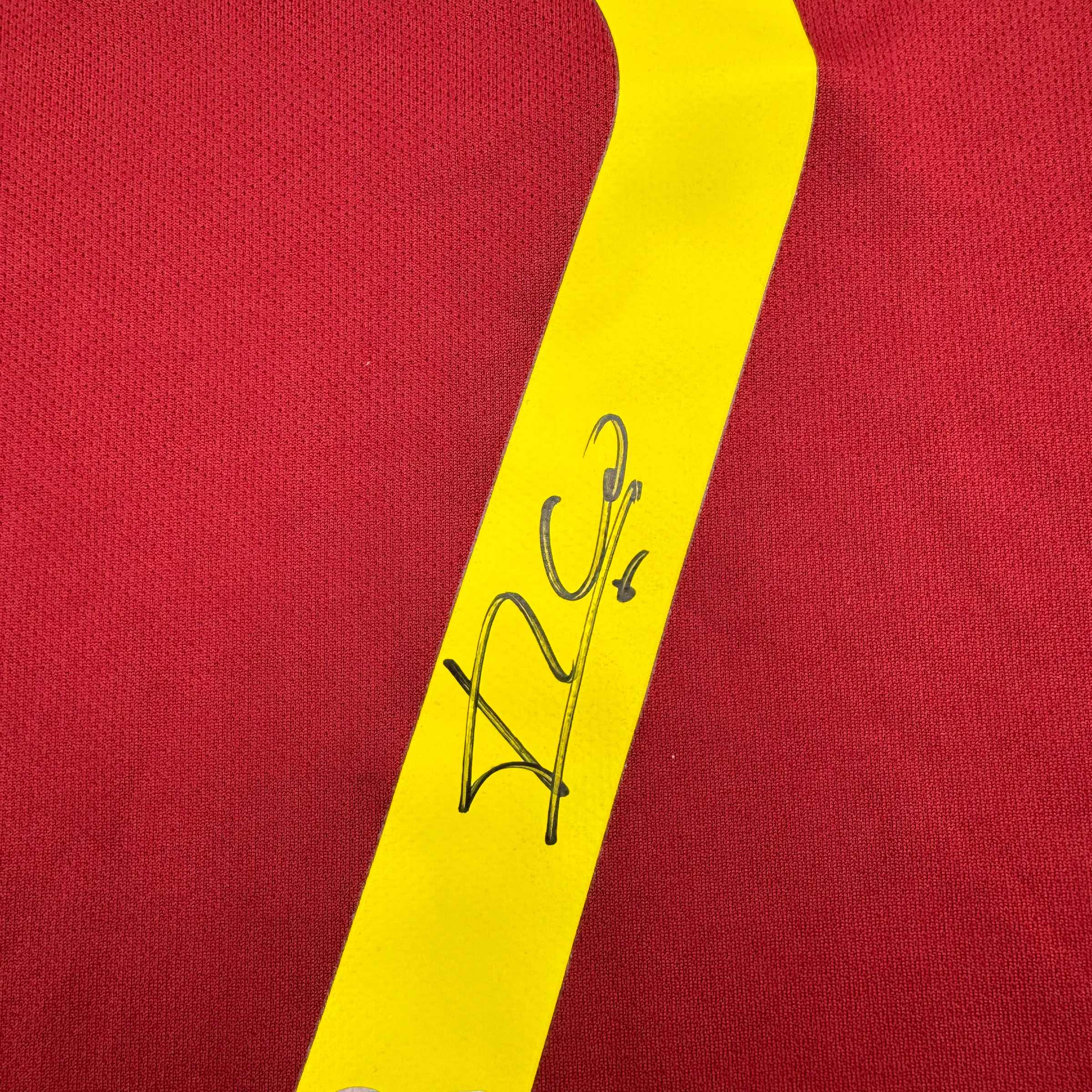 Autographed/Signed Luis Figo Portugal Soccer Team World Cup Jersey JSA COA 3