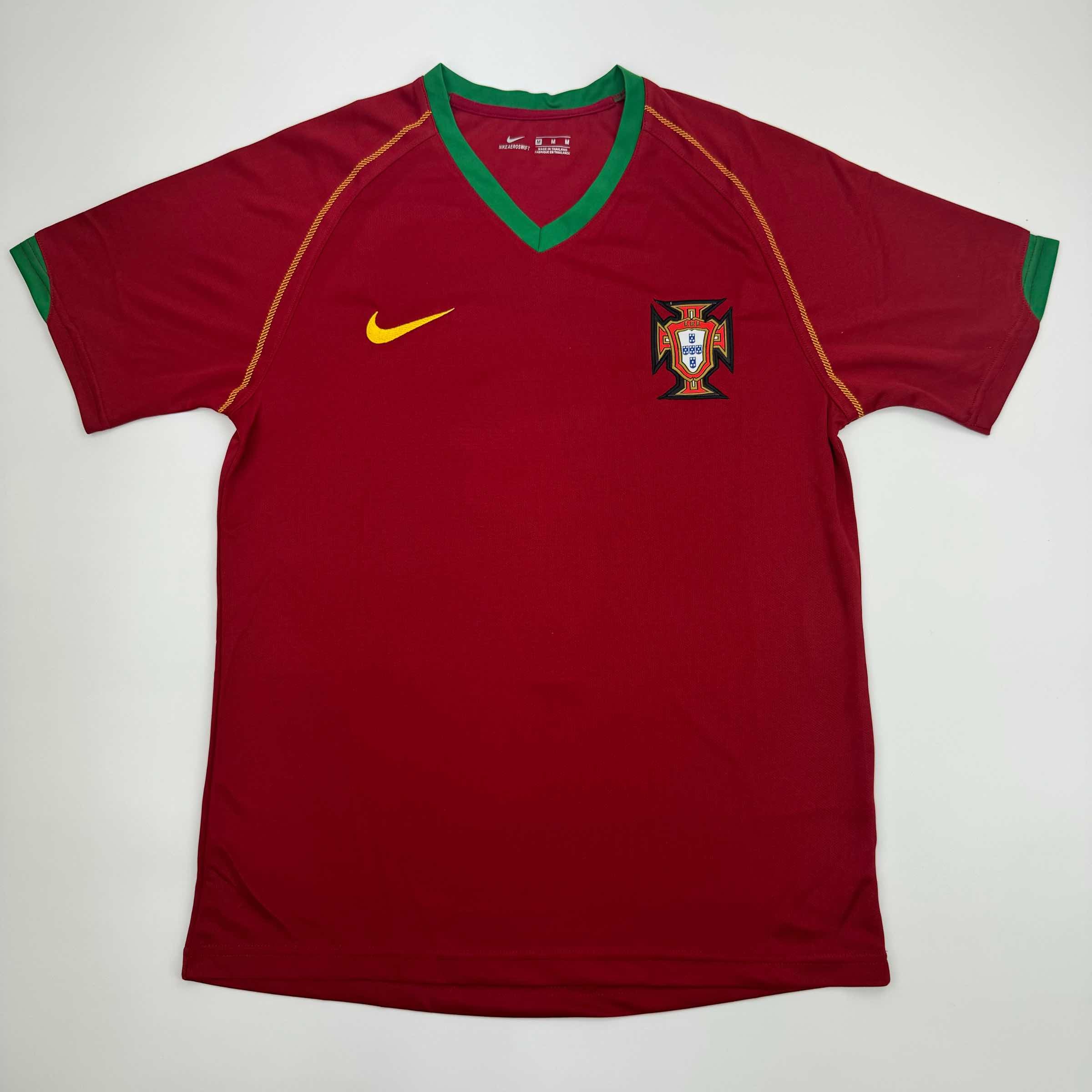 Autographed/Signed Luis Figo Portugal Soccer Team World Cup Jersey JSA COA 4