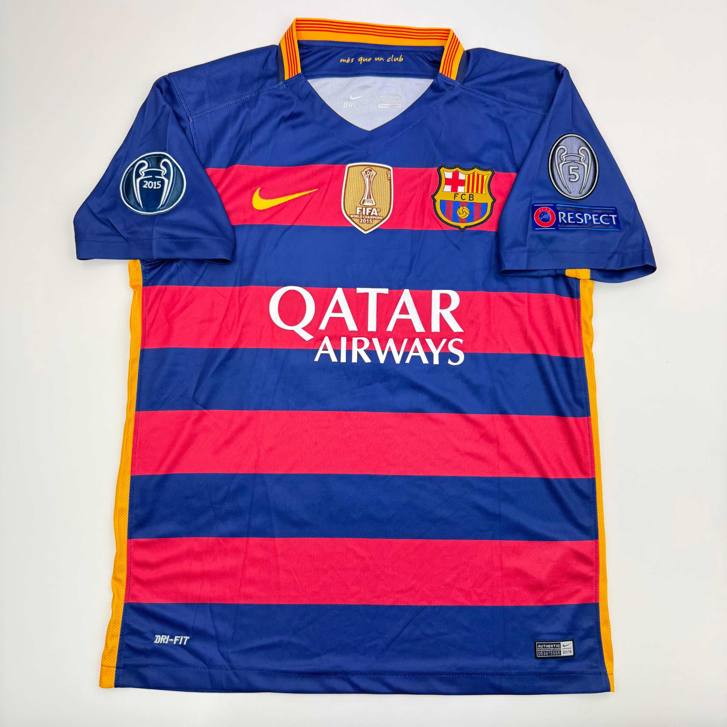 Autographed/Signed Lionel Leo Messi FC Barcelona Soccer Jersey Beckett BAS COA 3