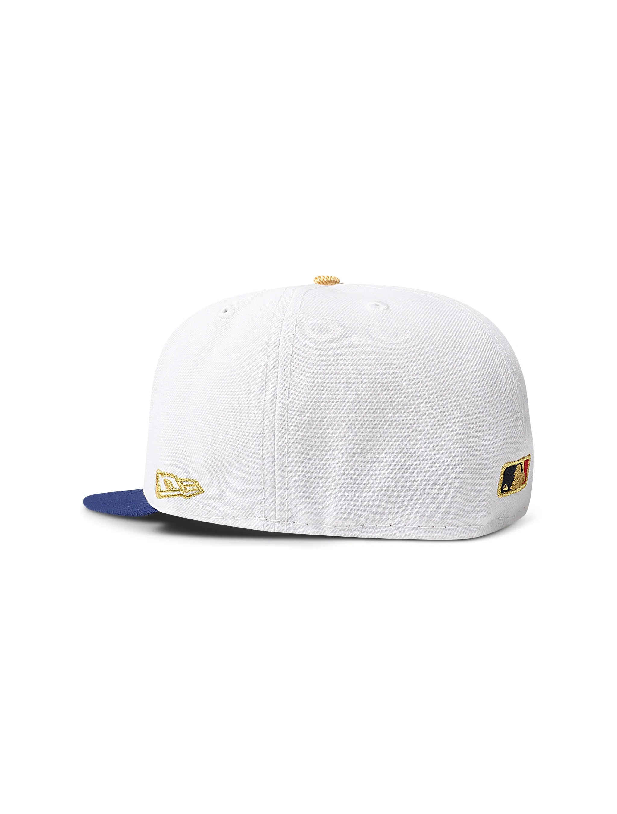 New Era 5950 LA Dodgers World Series Champions Hat - Chrome/Gold 3