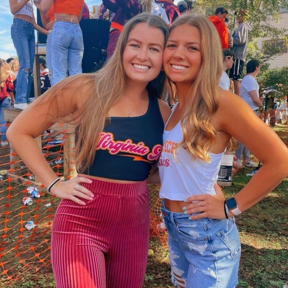 Virginia Tech Lightning One Shoulder Top | lojobands 3