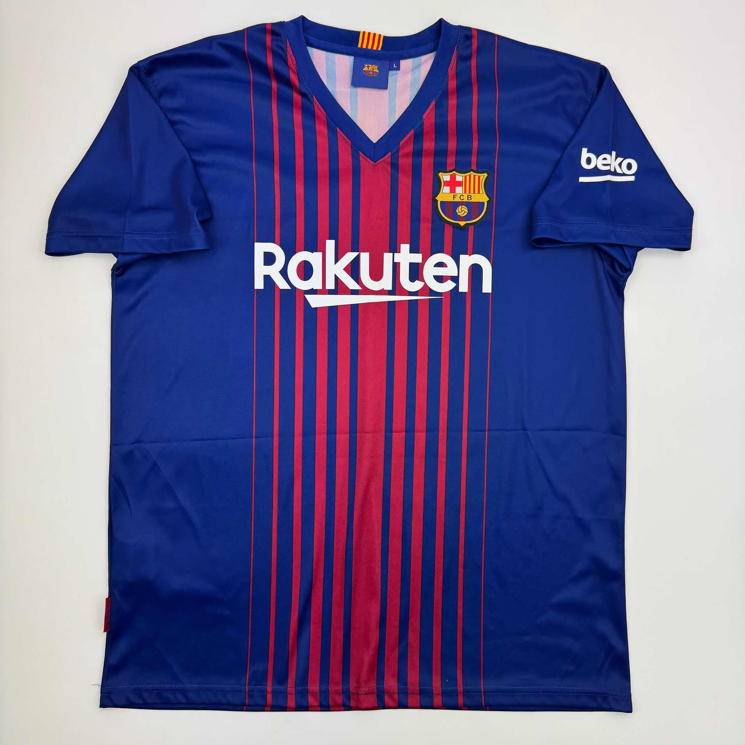Autographed/Signed Lionel Leo Messi FC Barcelona Soccer Jersey Beckett BAS COA 4