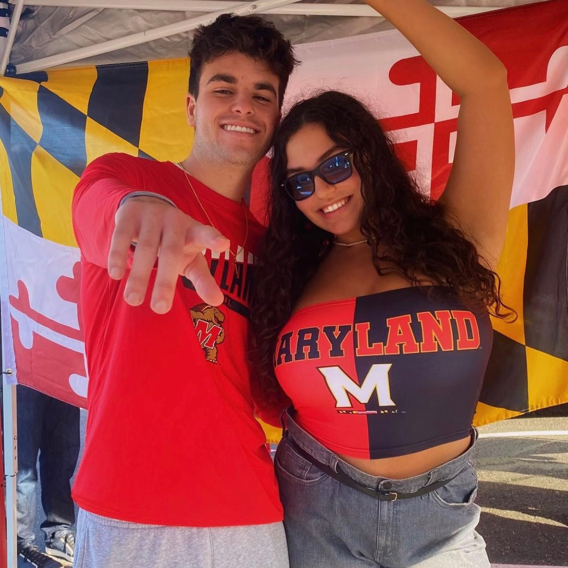 Maryland Terps Two Tone Tube Top | lojobands 13