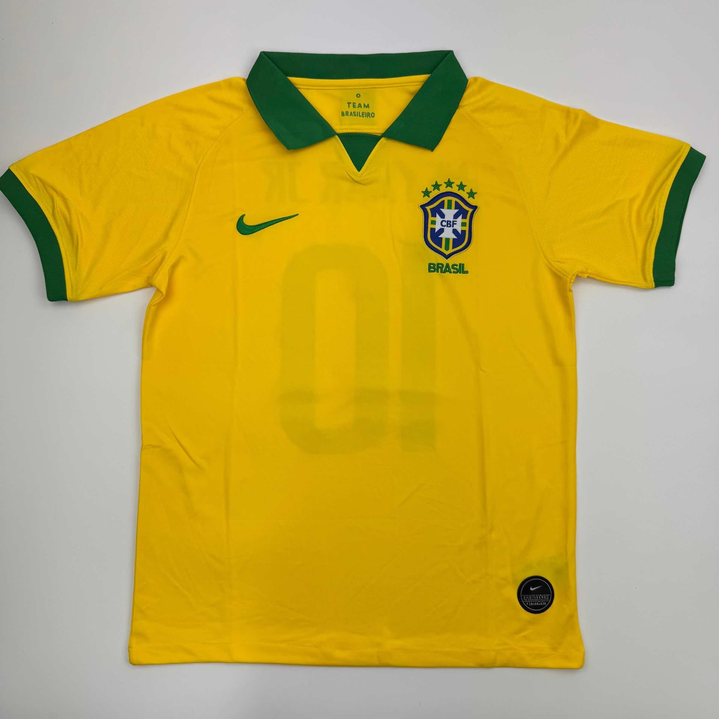 Autographed/Signed Neymar Jr. Brazil Soccer Futbol Jersey Beckett BAS COA 4
