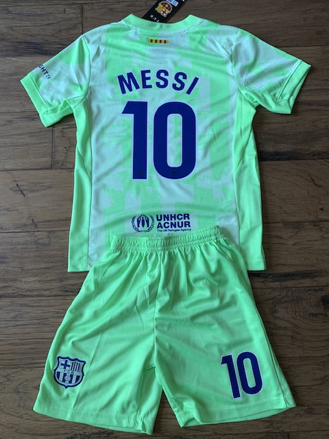 Lionel Messi Barcelona 3rd Soccer Jersey Kids Toddler & Youth Sizes 2