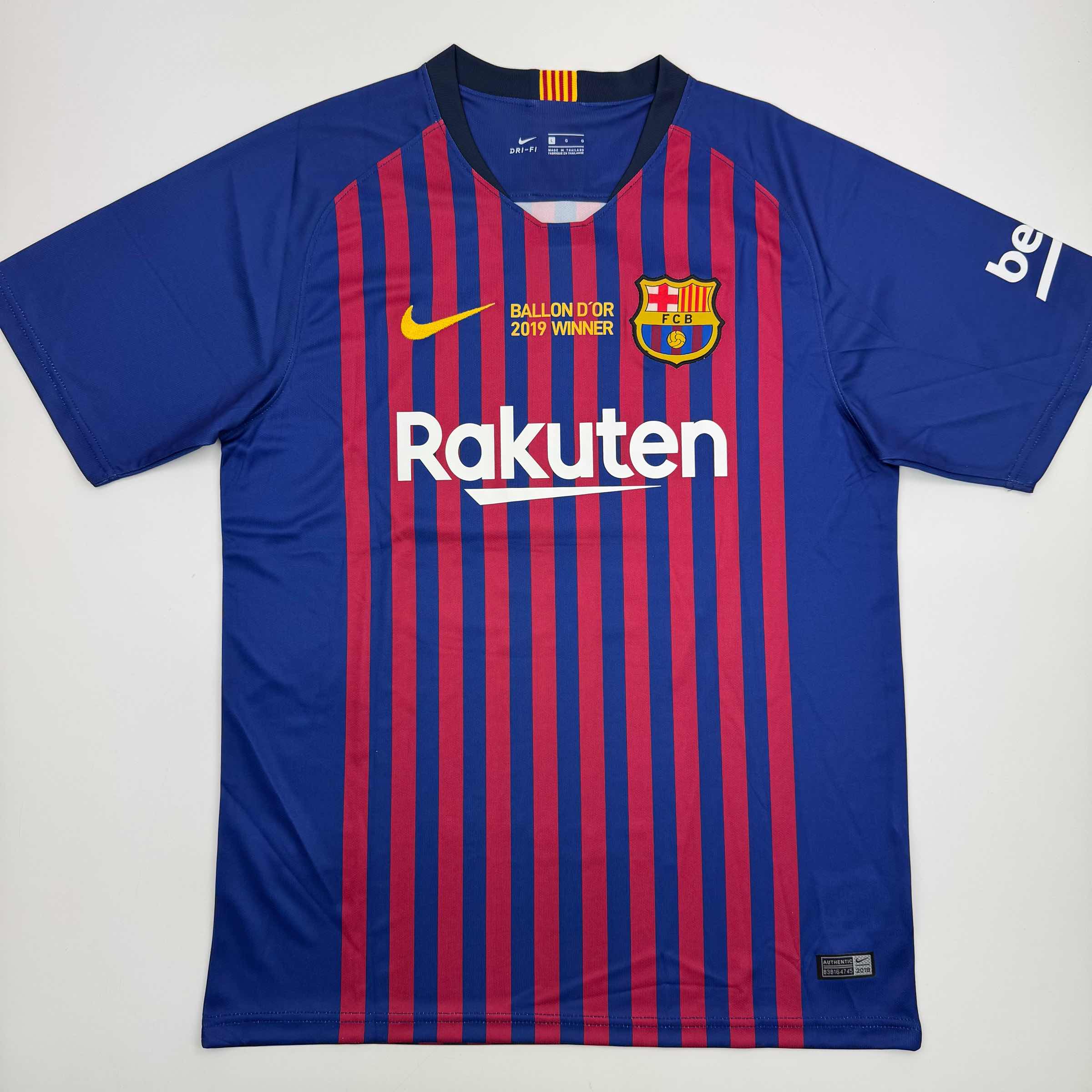 Autographed/Signed Lionel Leo Messi FC Barcelona Soccer Jersey Beckett BAS COA 4