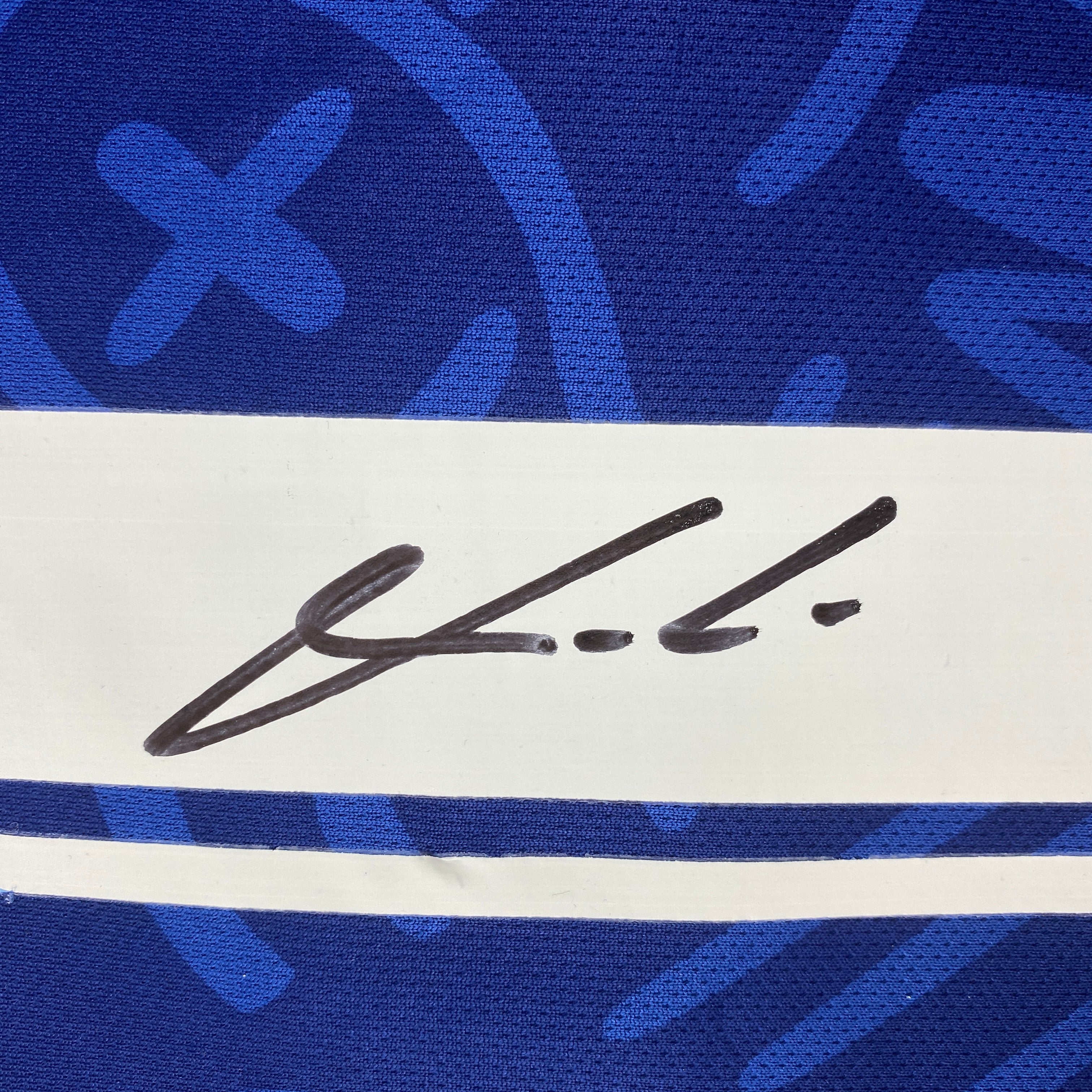 Autographed/Signed Luka Modric Real Madrid Blue Soccer Jersey Beckett BAS COA 3
