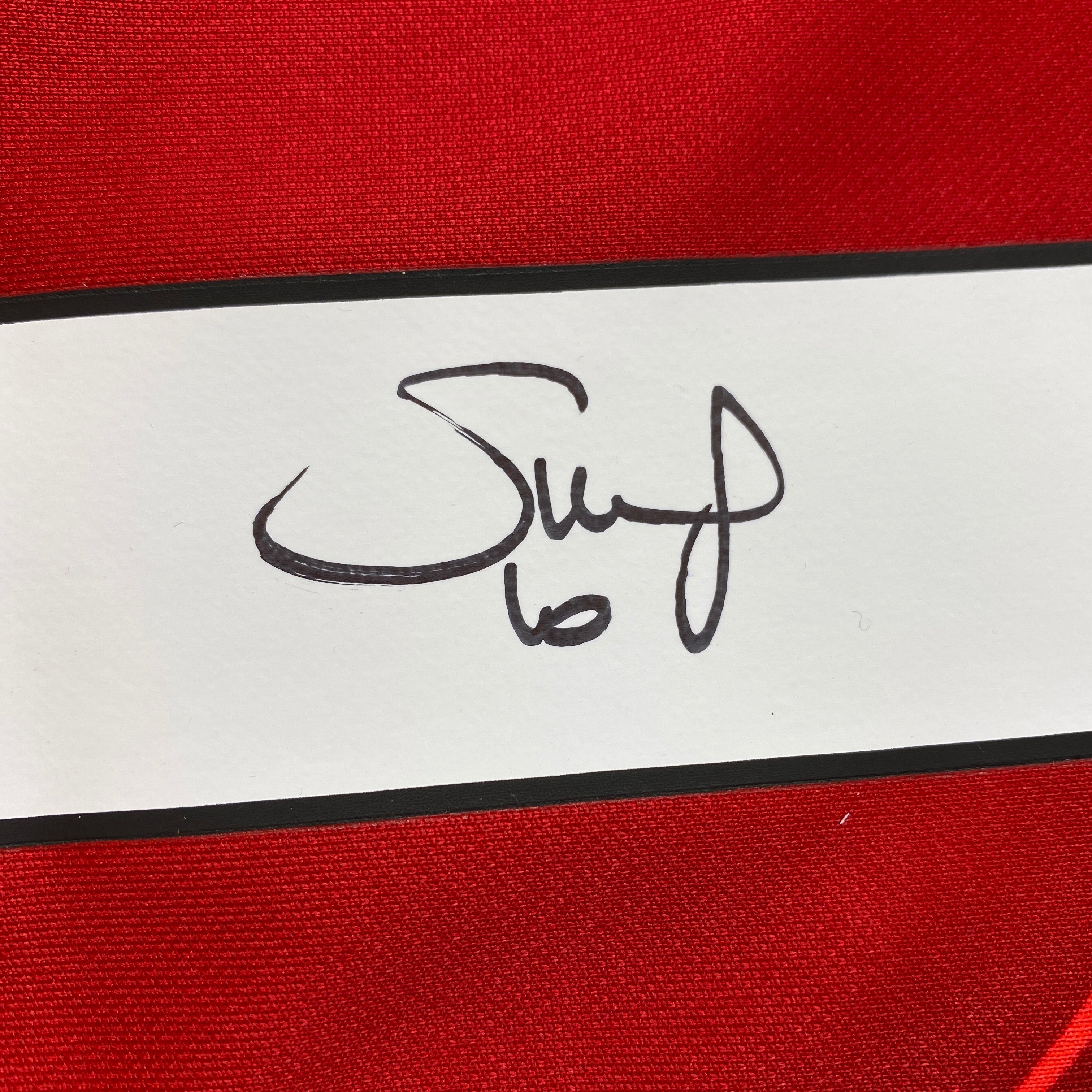 Autographed/Signed Sadio Mane Liverpool Red Soccer Jersey Beckett BAS COA 3