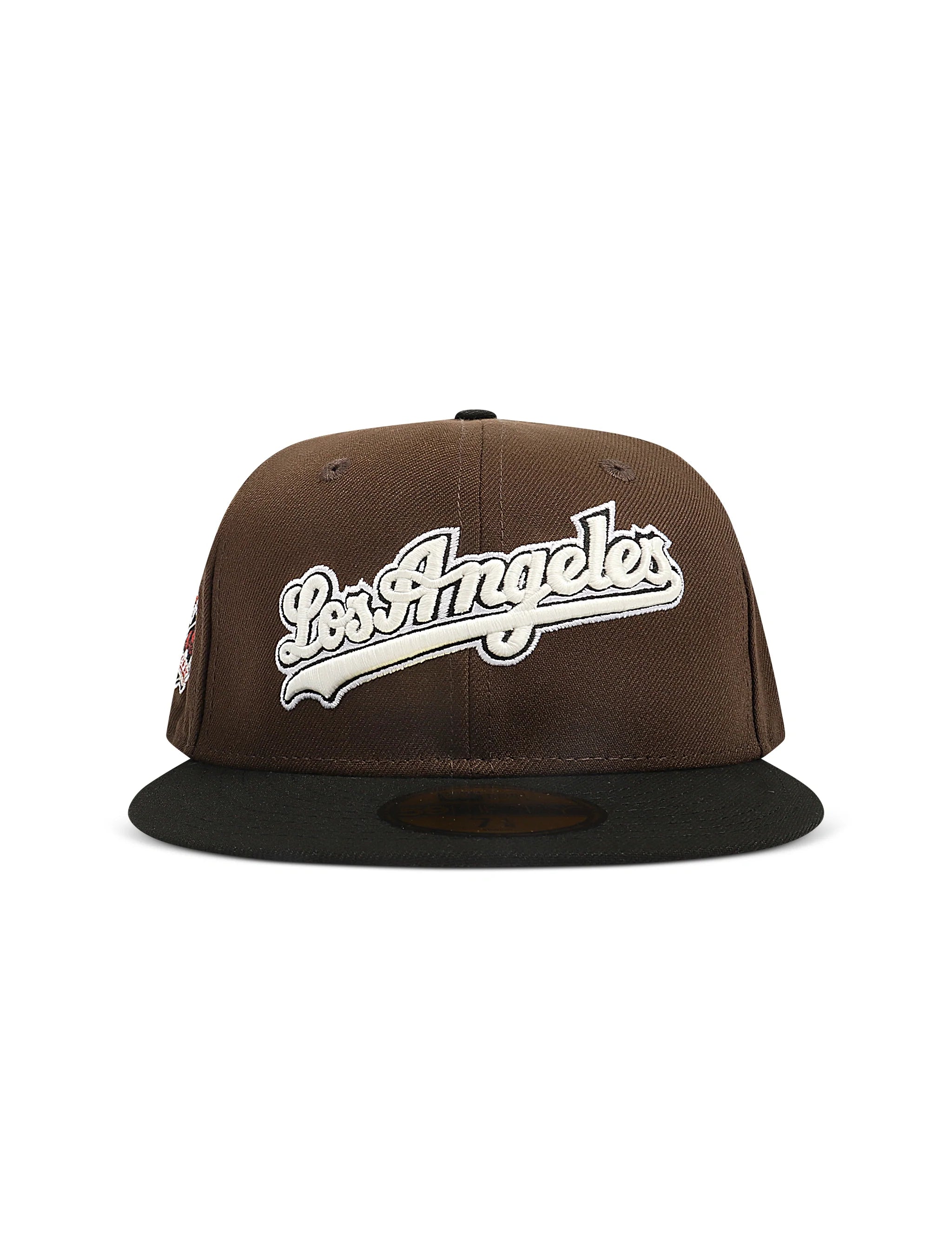 New Era 5950 Dodgers Glow in the Dark Hat - Brown/Black 1