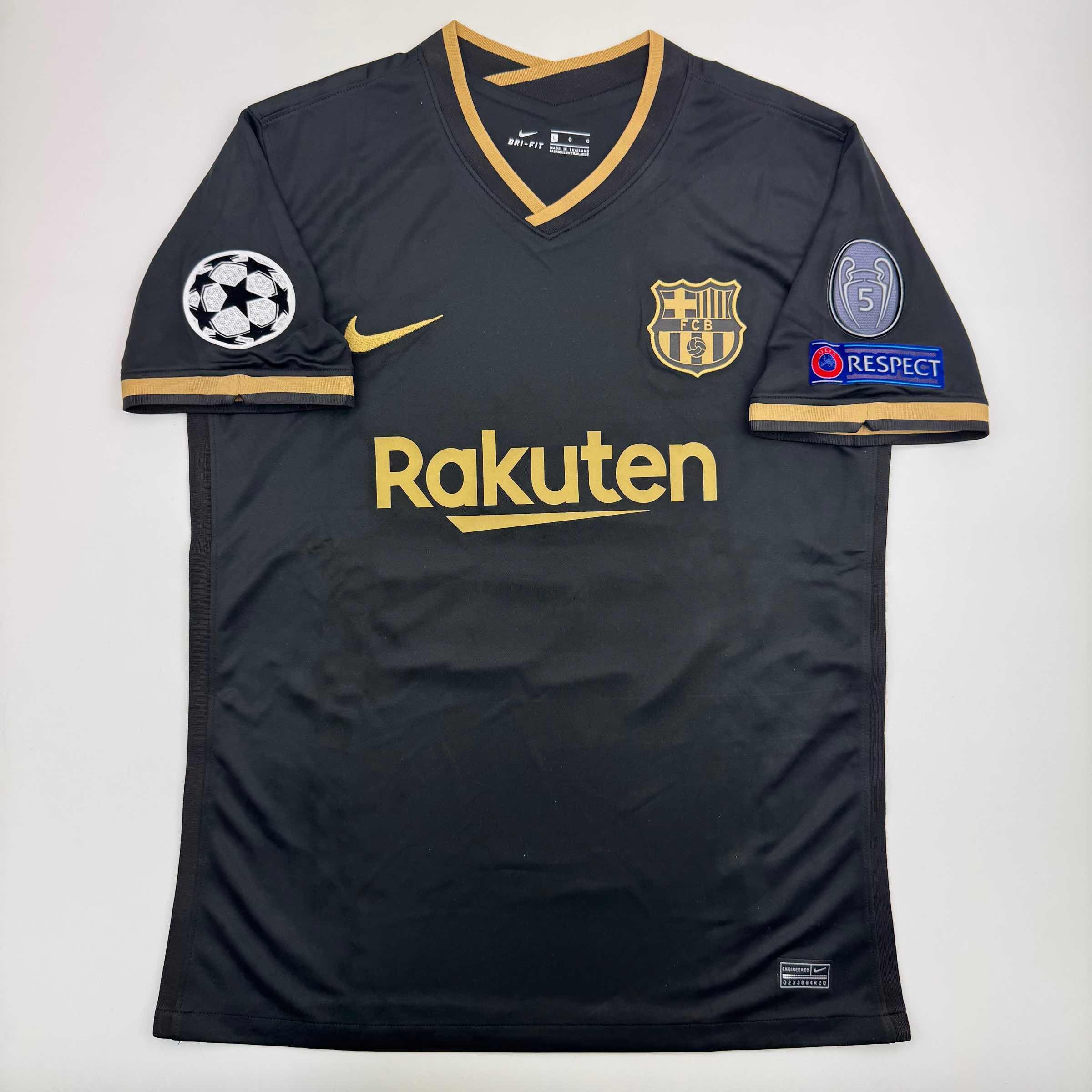 Autographed/Signed Lionel Leo Messi FC Barcelona Black Soccer Jersey Beckett BAS COA 4