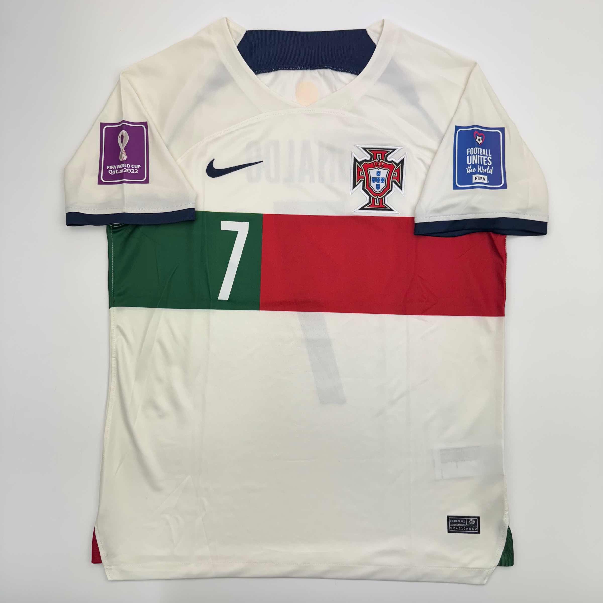 Autographed/Signed Cristiano Ronaldo Portugal World Cup Soccer Futbol Jersey Beckett BAS COA 4