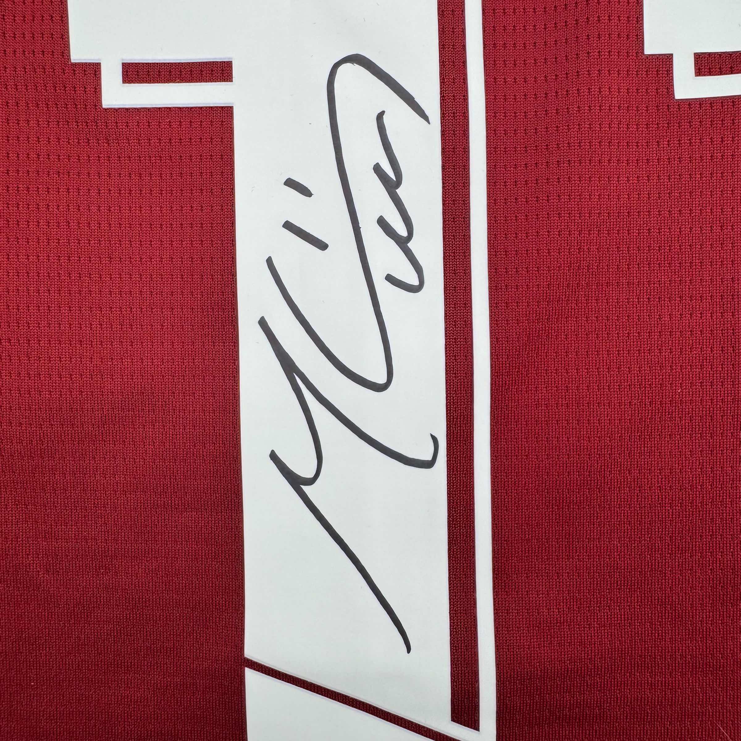Autographed/Signed Mohamed Salah Liverpool Red Soccer Jersey Beckett BAS COA 3