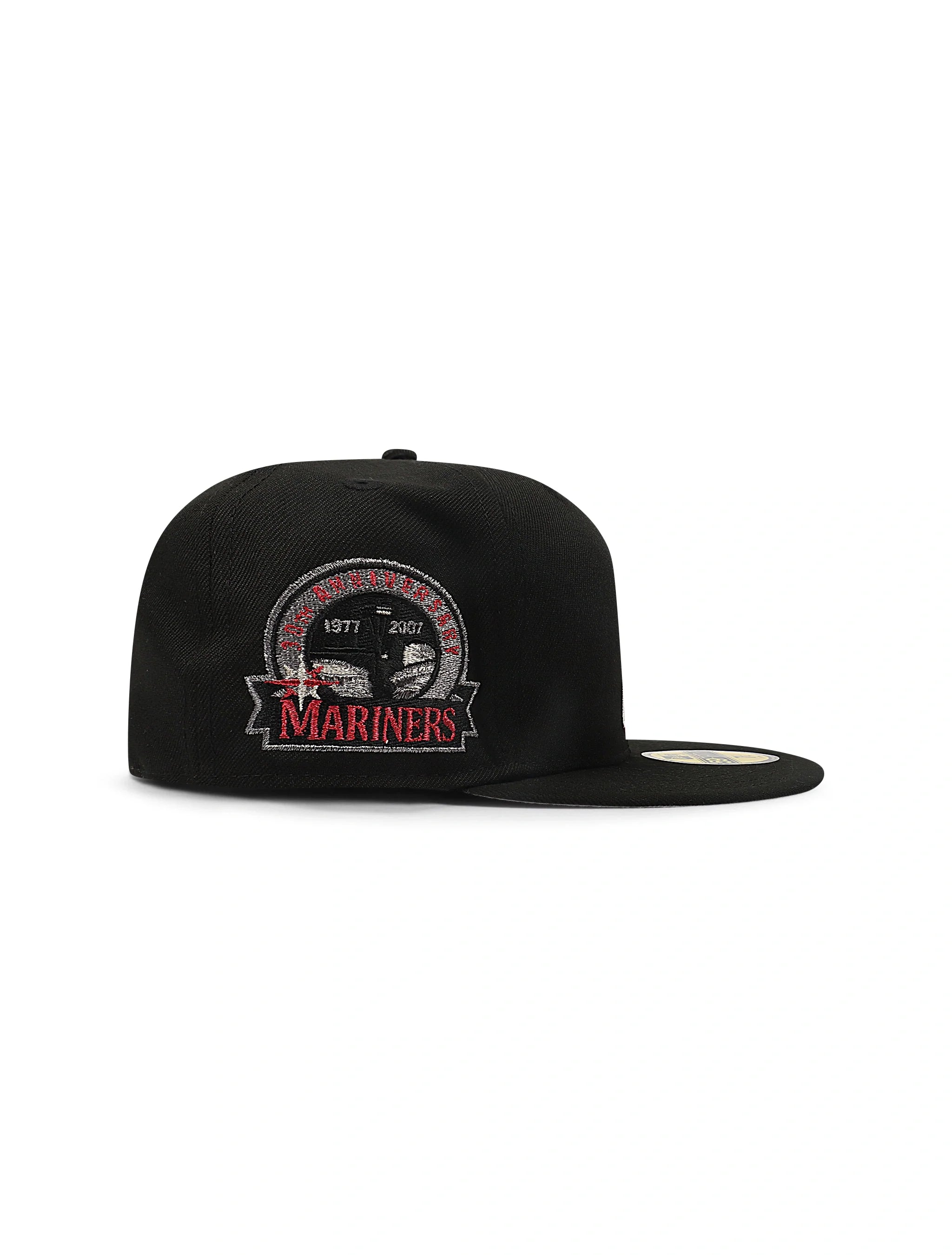 New Era 5950 Seattle Mariners 30th Anniversary Hat - Black/Red 2