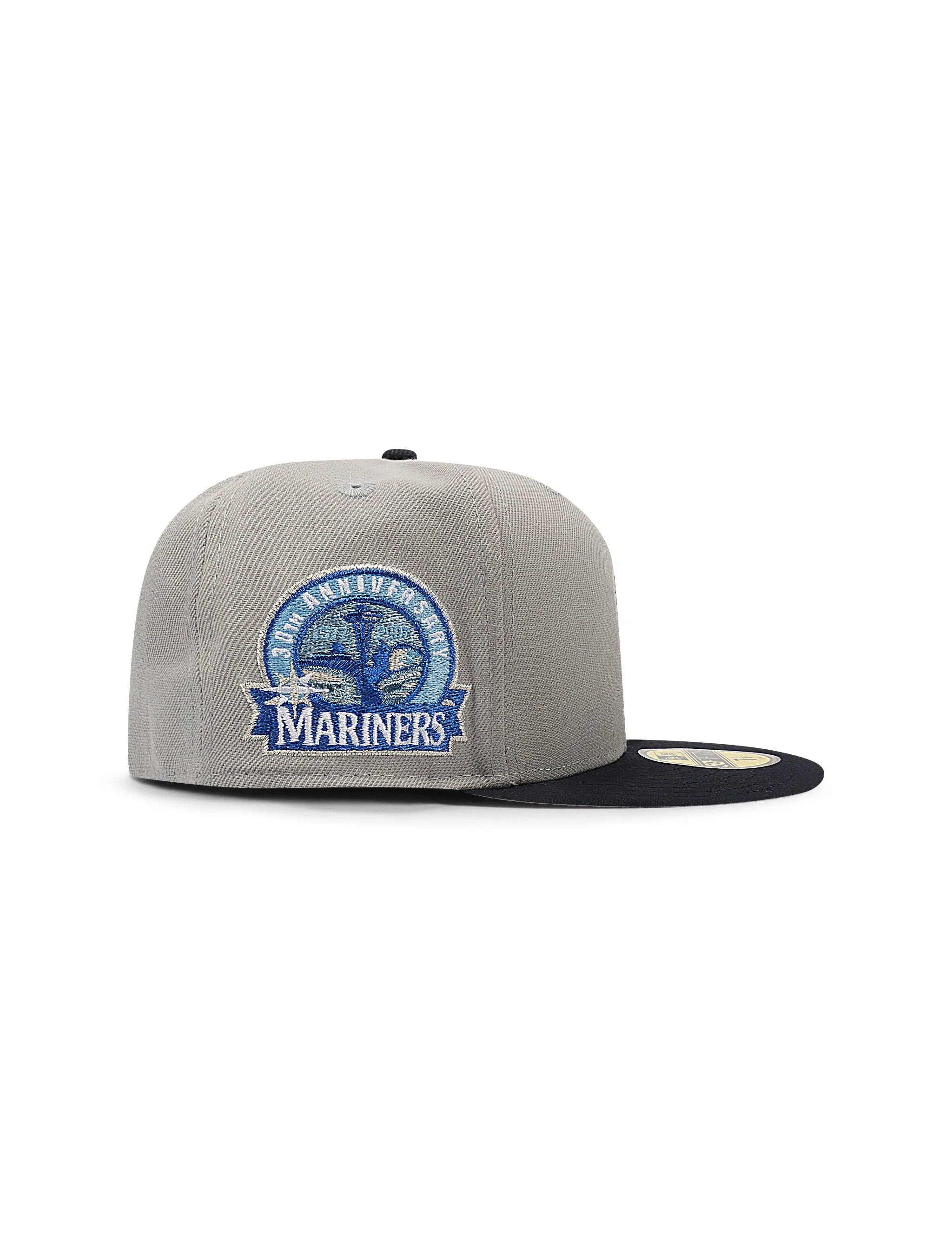 New Era 5950 Seattle Mariners 30th Anniversary Hat - Grey/Black 3