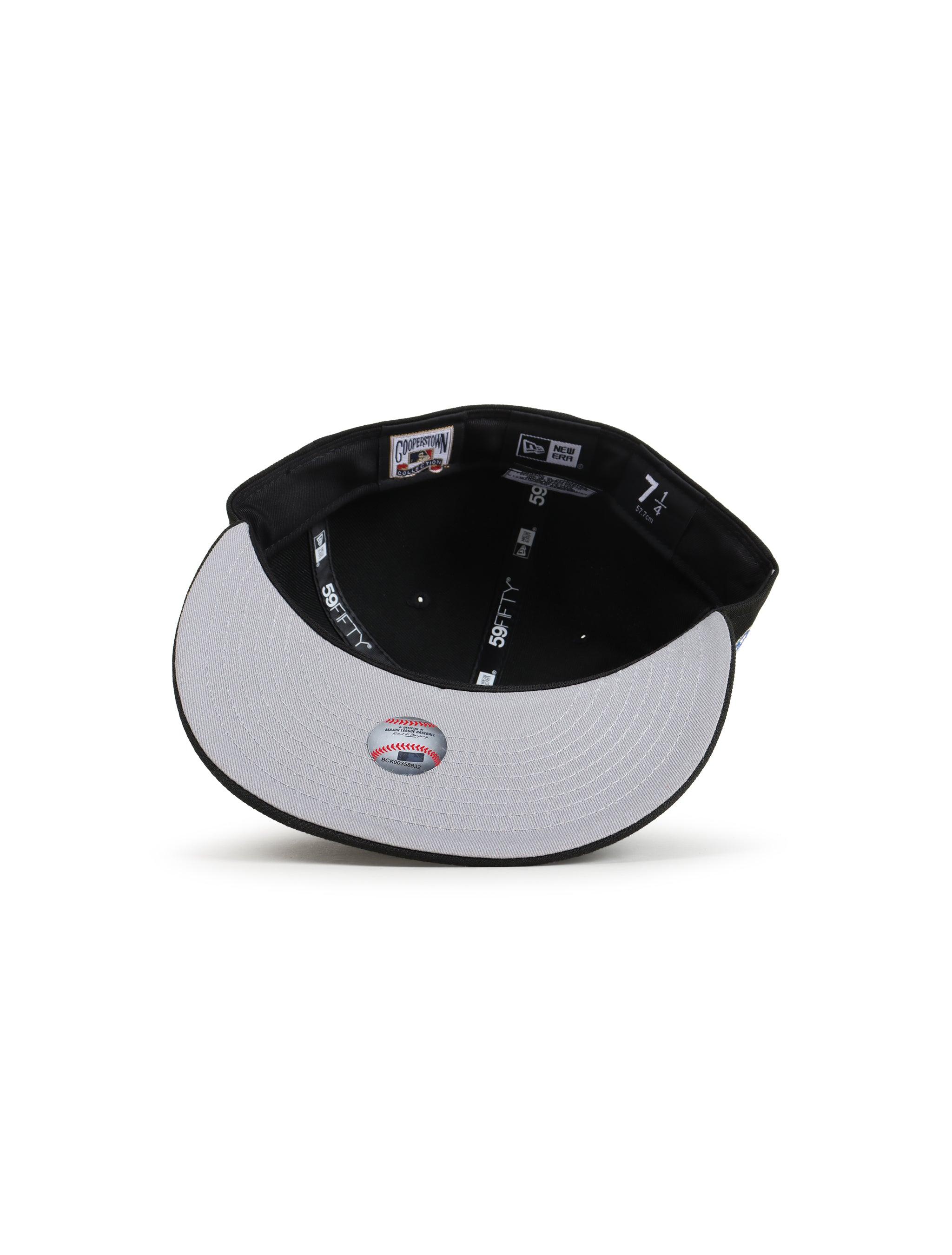 New Era 5950 Dodgers 40th Anniversary Hat - Black/Metallic Blue 4