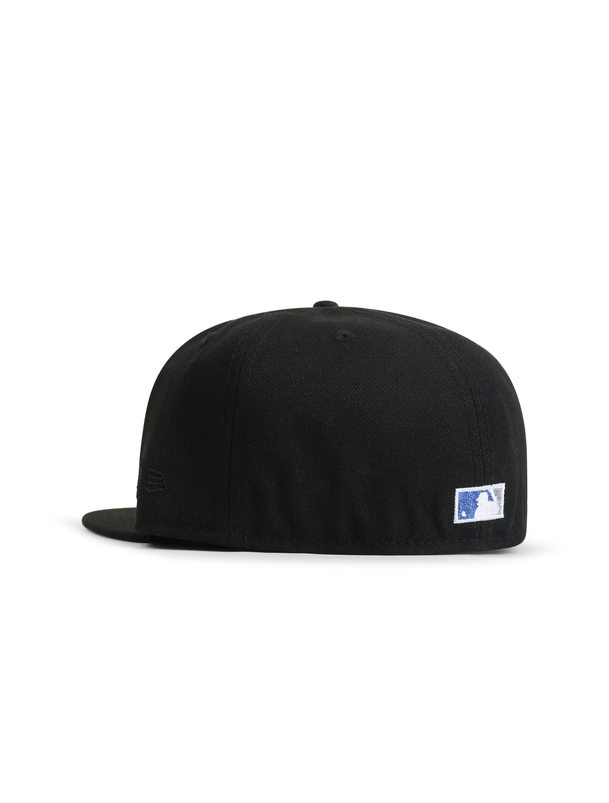 New Era 5950 Dodgers 40th Anniversary Hat - Black/Metallic Blue 2