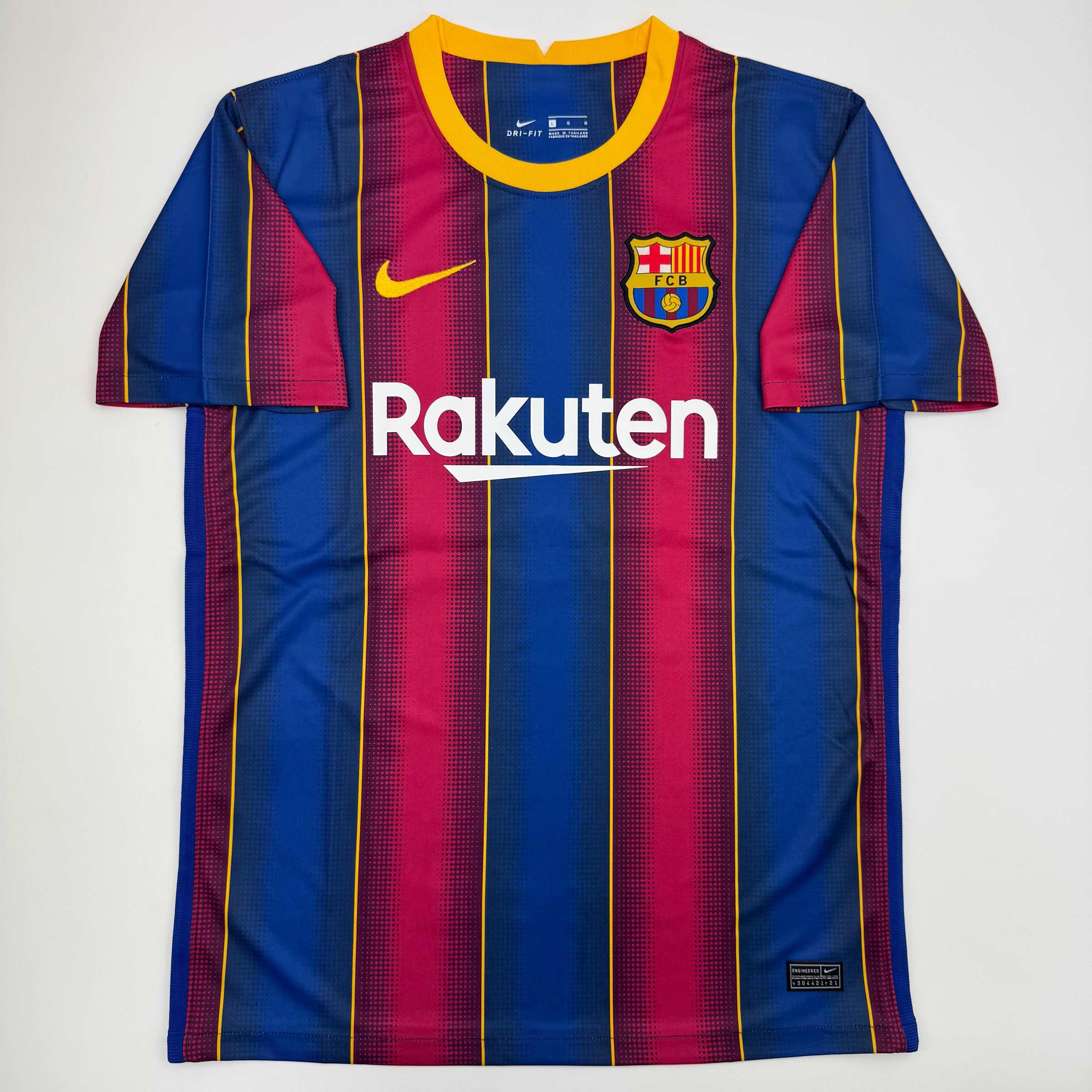 Autographed/Signed Lionel Leo Messi FC Barcelona Soccer Jersey Beckett BAS COA 4