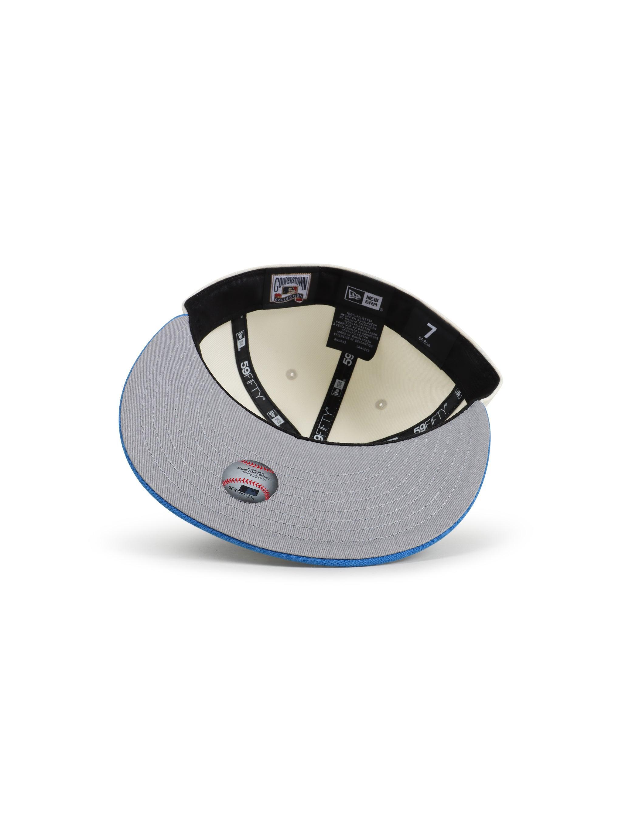 New Era 5950 Dodgers 40Th Anniversary Hat - Chrome/Southwest Blue 4