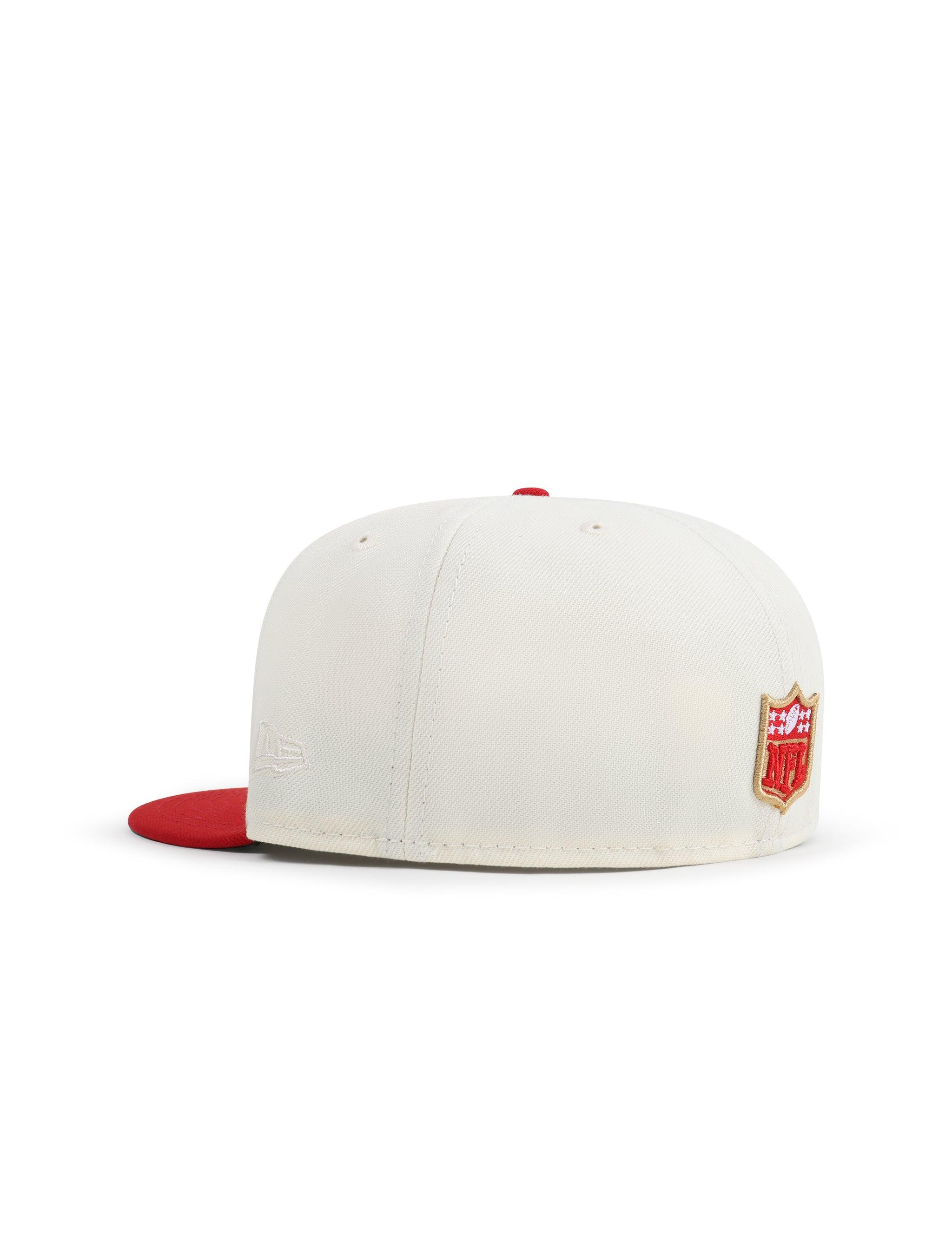 New Era 5950 San Francisco 49ers XXIII Super Bowl Patch Hat - Chrome/Red 3
